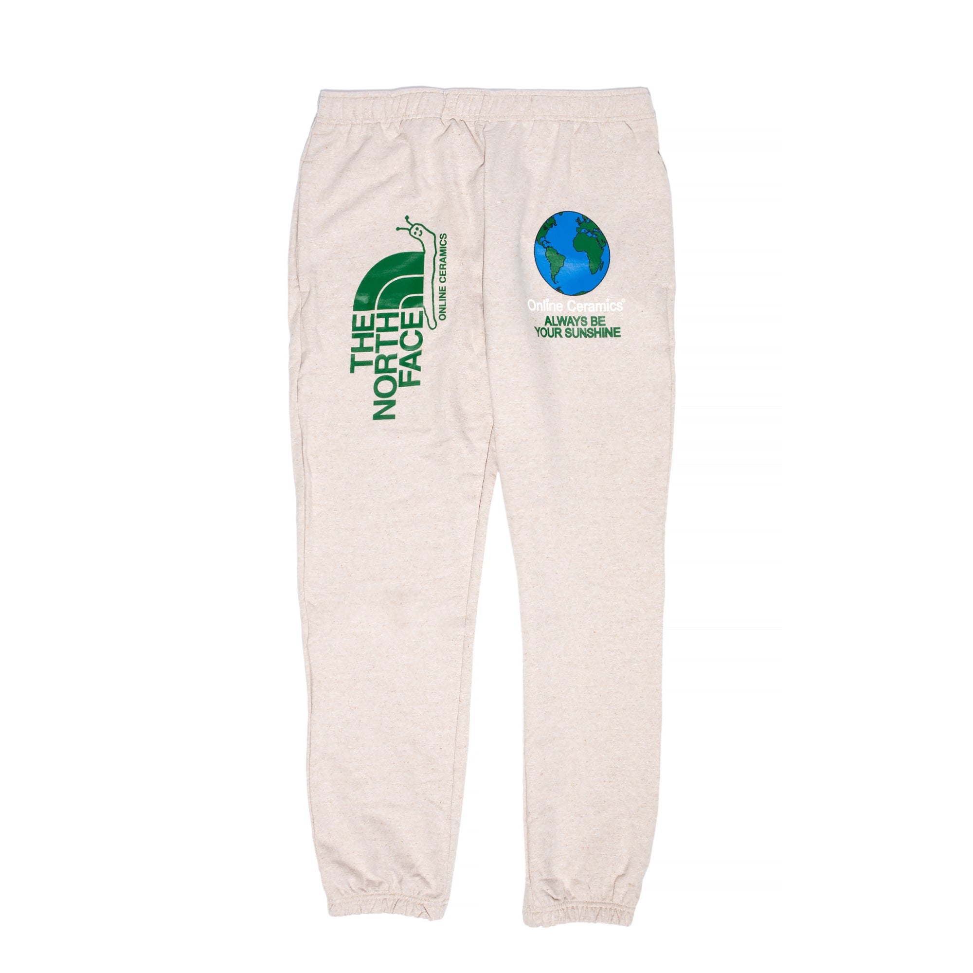 Оригінальна X Online Ceramics Mens Graphic Sweatpants White Regrind The north face – боковий вид