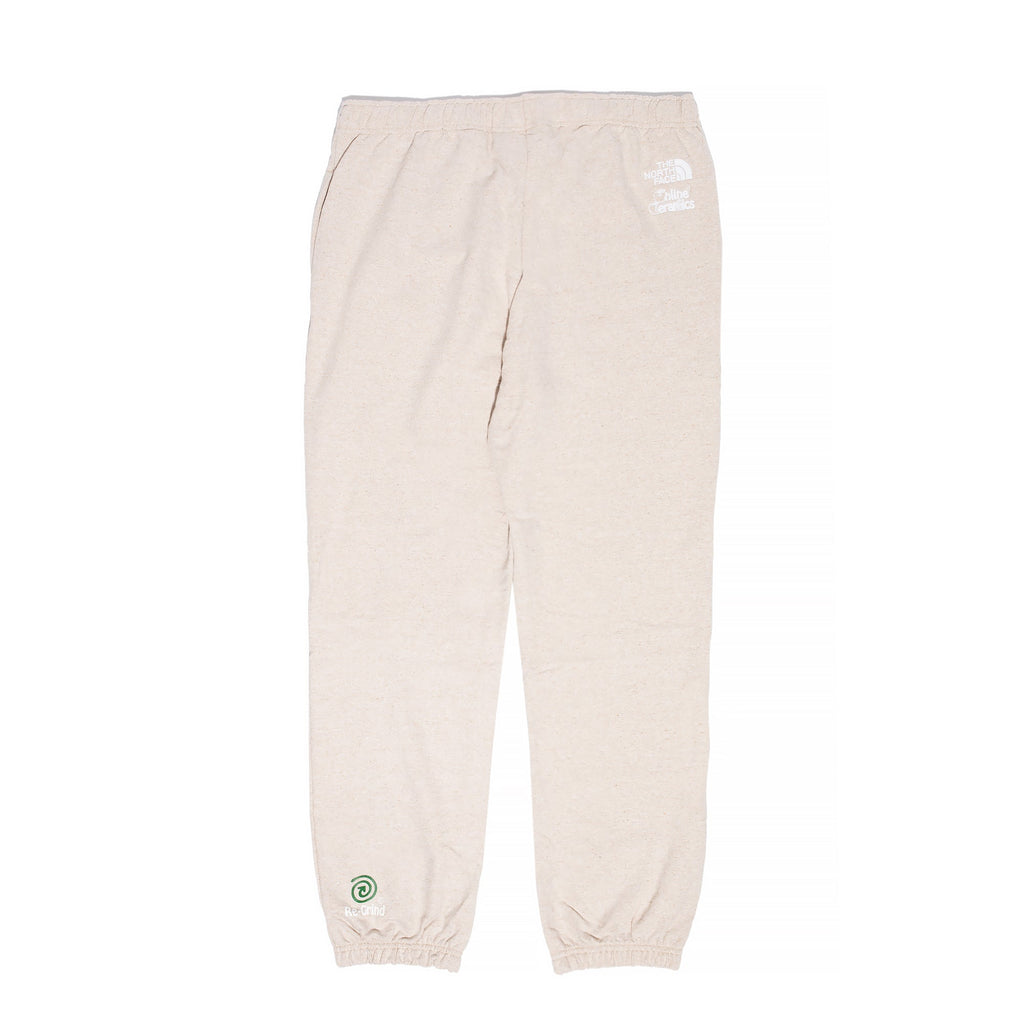 Оригінальна X Online Ceramics Mens Graphic Sweatpants White Regrind The north face – вид ззаду