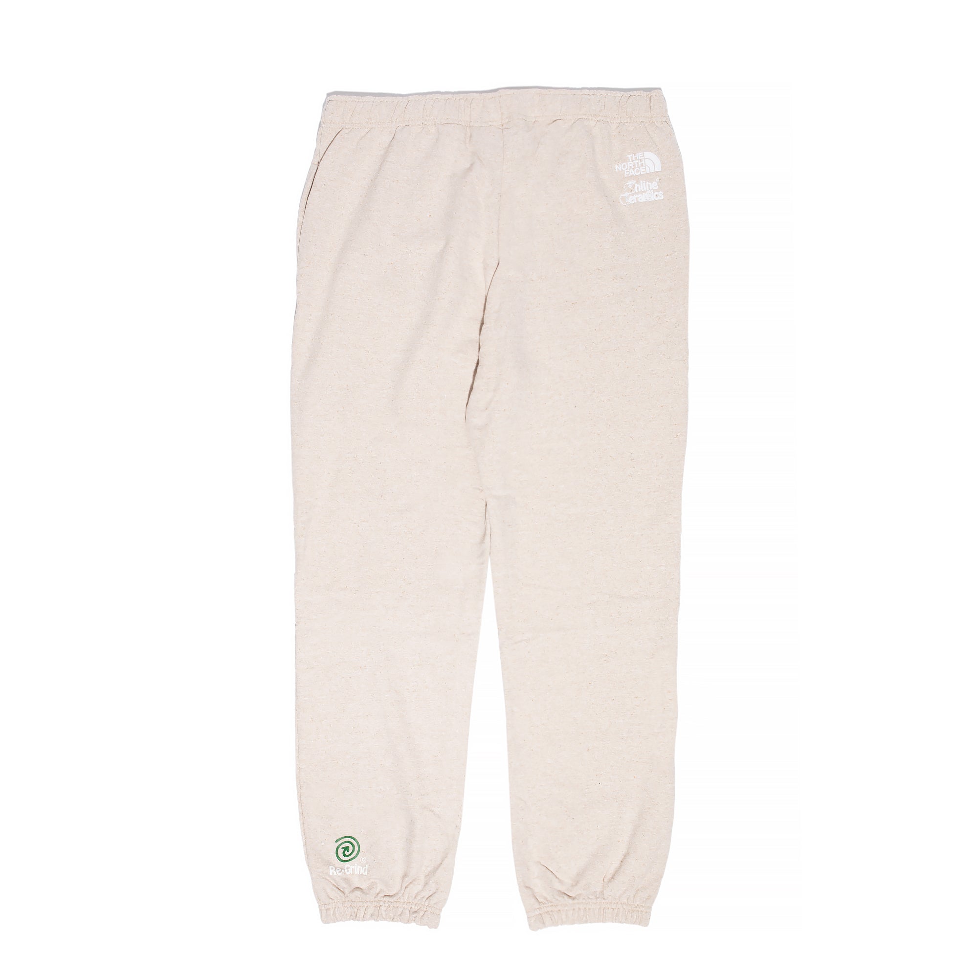 Оригінальна X Online Ceramics Mens Graphic Sweatpants White Regrind The north face – вид ззаду