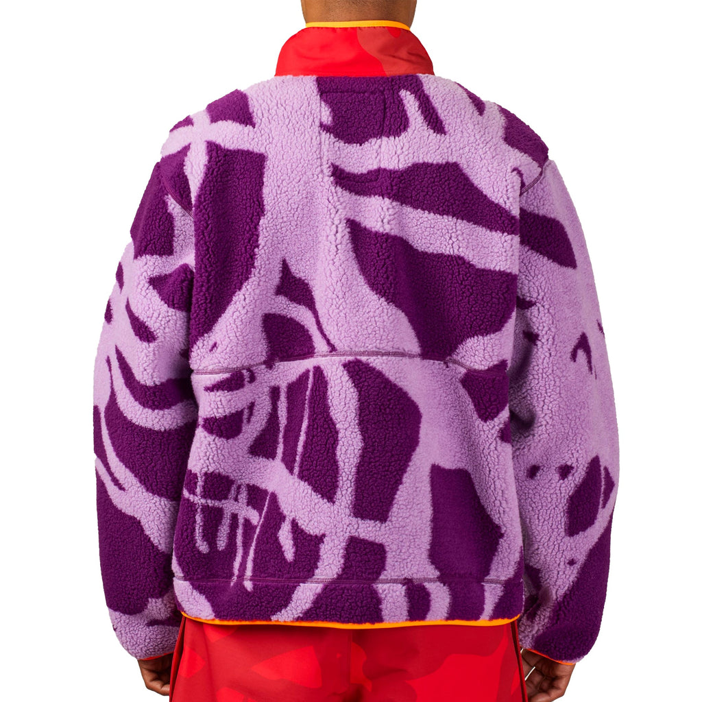 Оригінальна XX Kaws Freeride Fleece Jacket Purple Dragline Print The north face – детальний вид