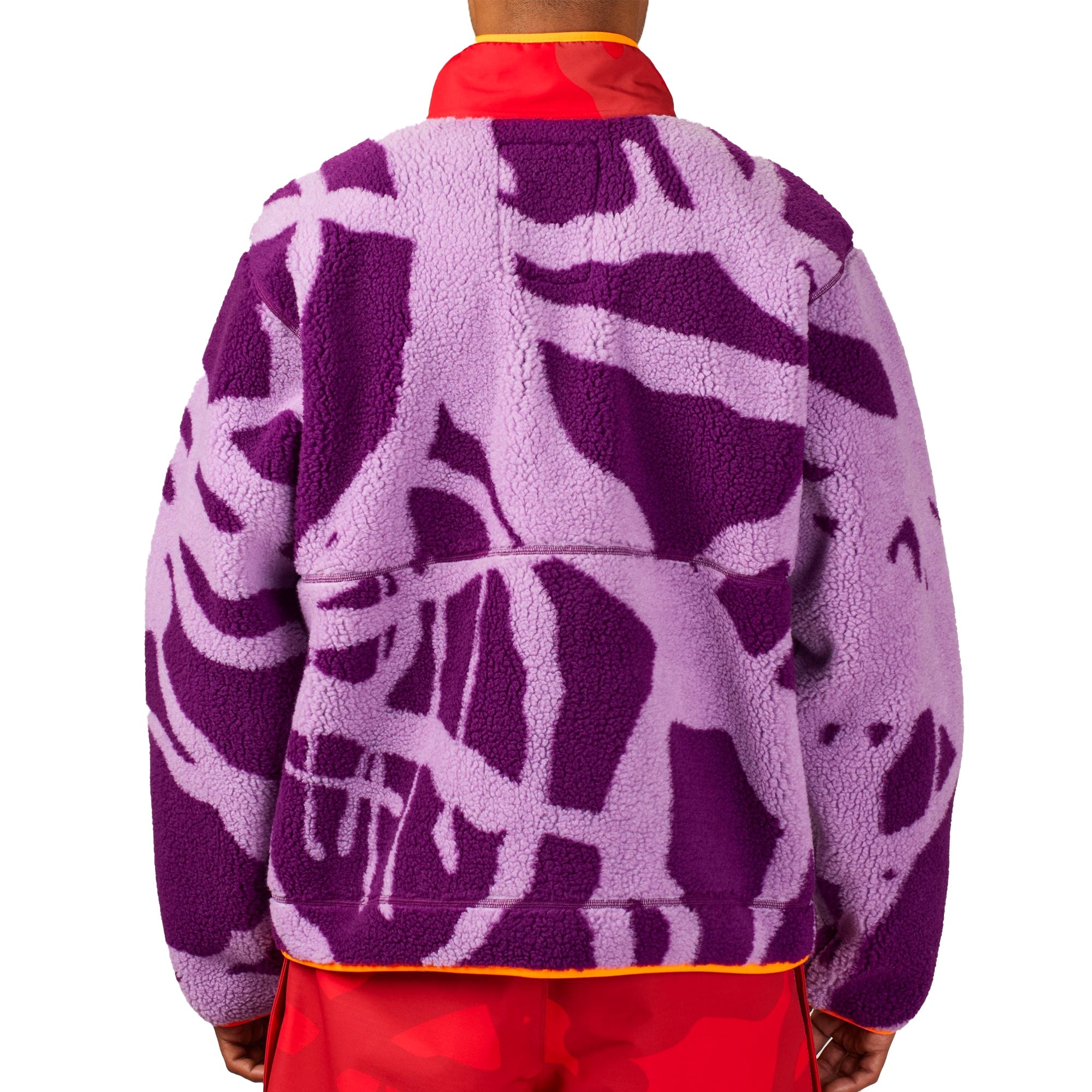 Оригінальна XX Kaws Freeride Fleece Jacket Purple Dragline Print The north face – детальний вид