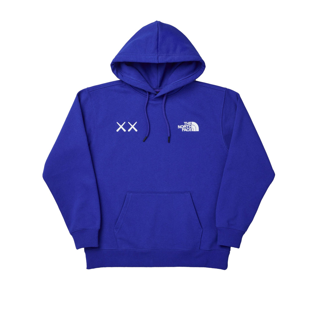 Оригінальна XX Kaws Mens Hoody Bolt Blue The north face – боковий вид