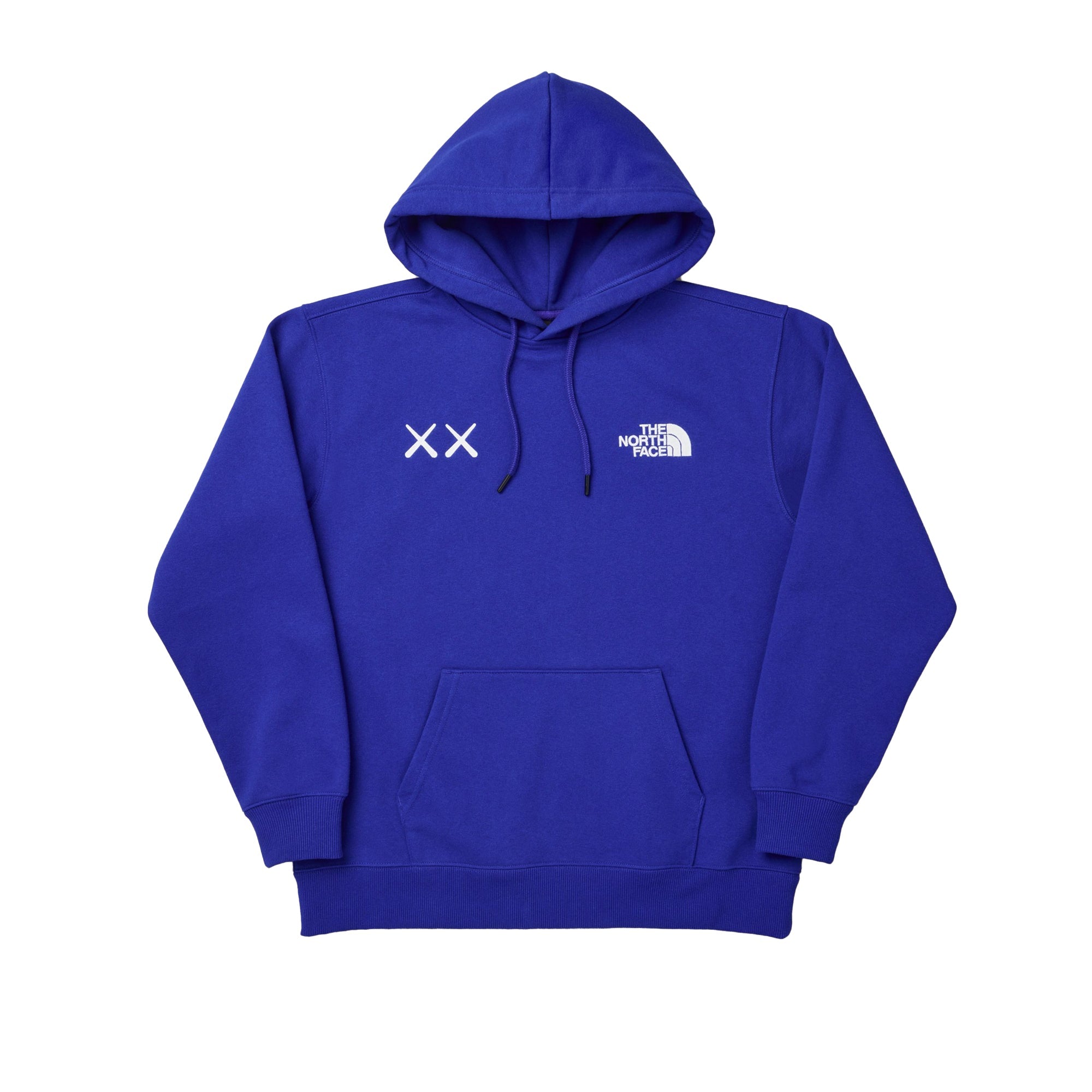 Оригінальна XX Kaws Mens Hoody Bolt Blue The north face – боковий вид
