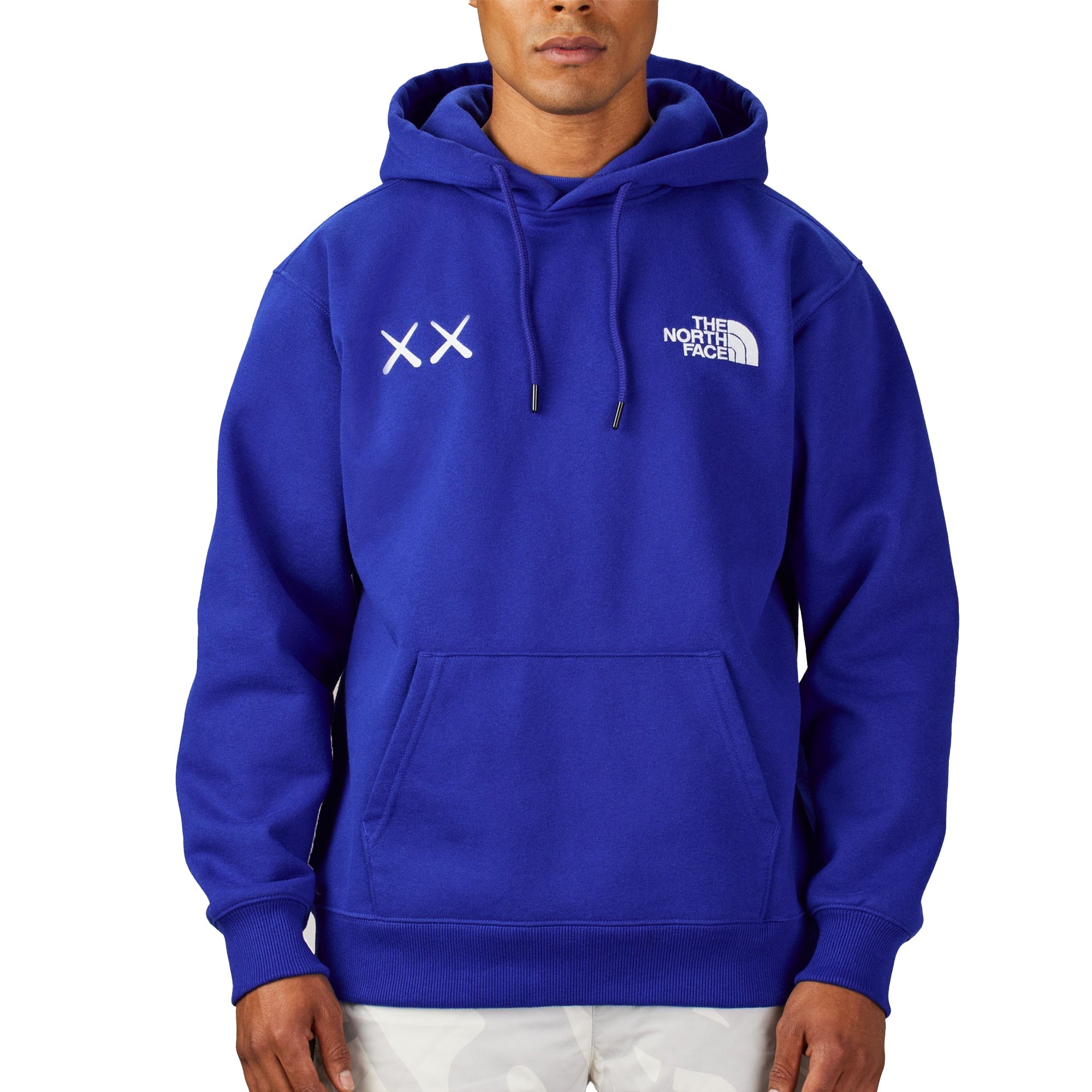 Оригінальна XX Kaws Mens Hoody Bolt Blue The north face – вид ззаду