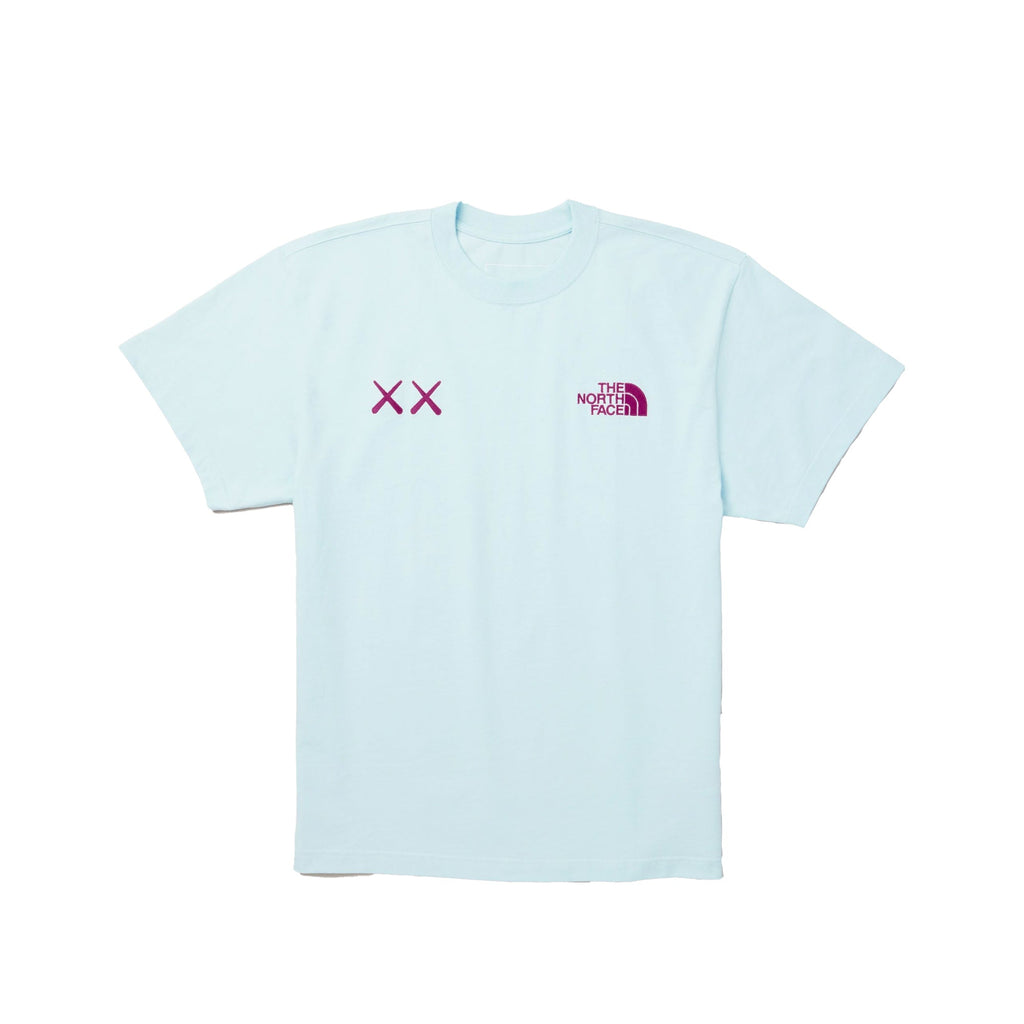 XX Kaws Mens Ss Tee Ice Blue The north face – Гарантія оригінальності – боковий вид