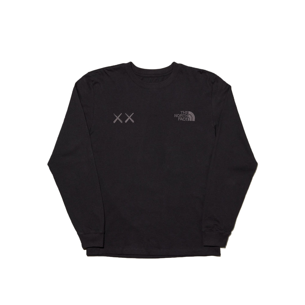 X Kaws Ls Tee The north face оригінал – Купити в Україні – боковий вид