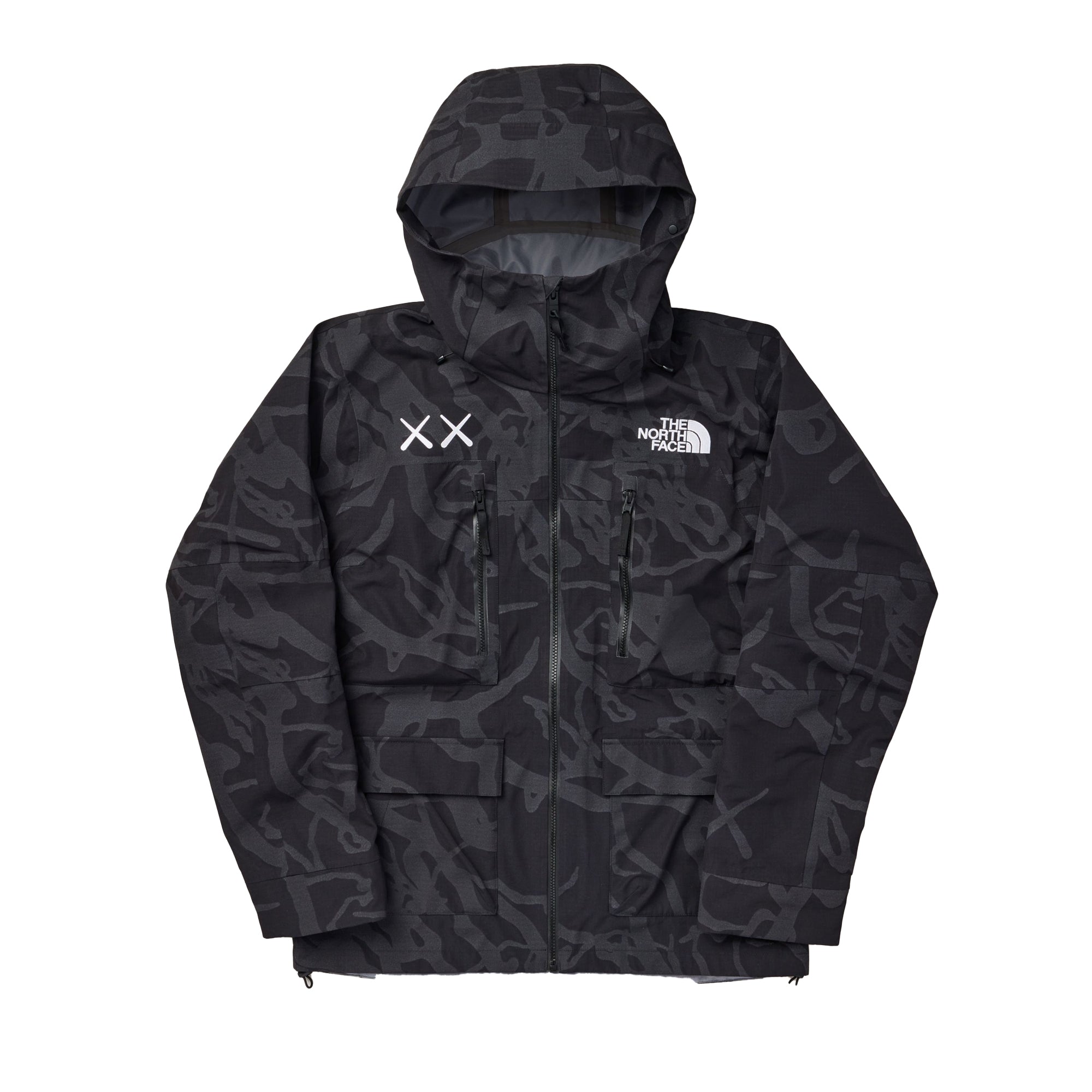 XX Kaws Mens Freeride Jacket Black Dragline Printe The north face – Гарантія оригінальності – боковий вид