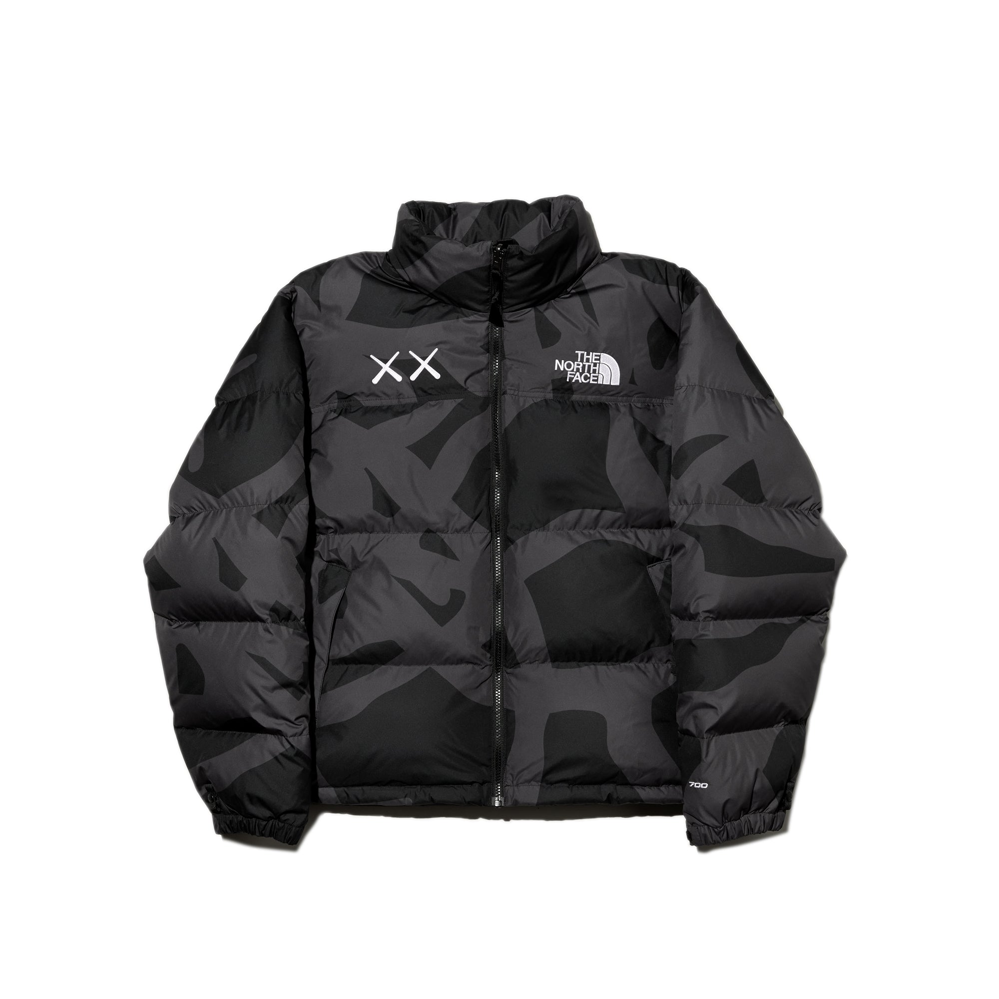Оригінальна X Kaws Retro 1996 Nuptse Jacket The north face – боковий вид