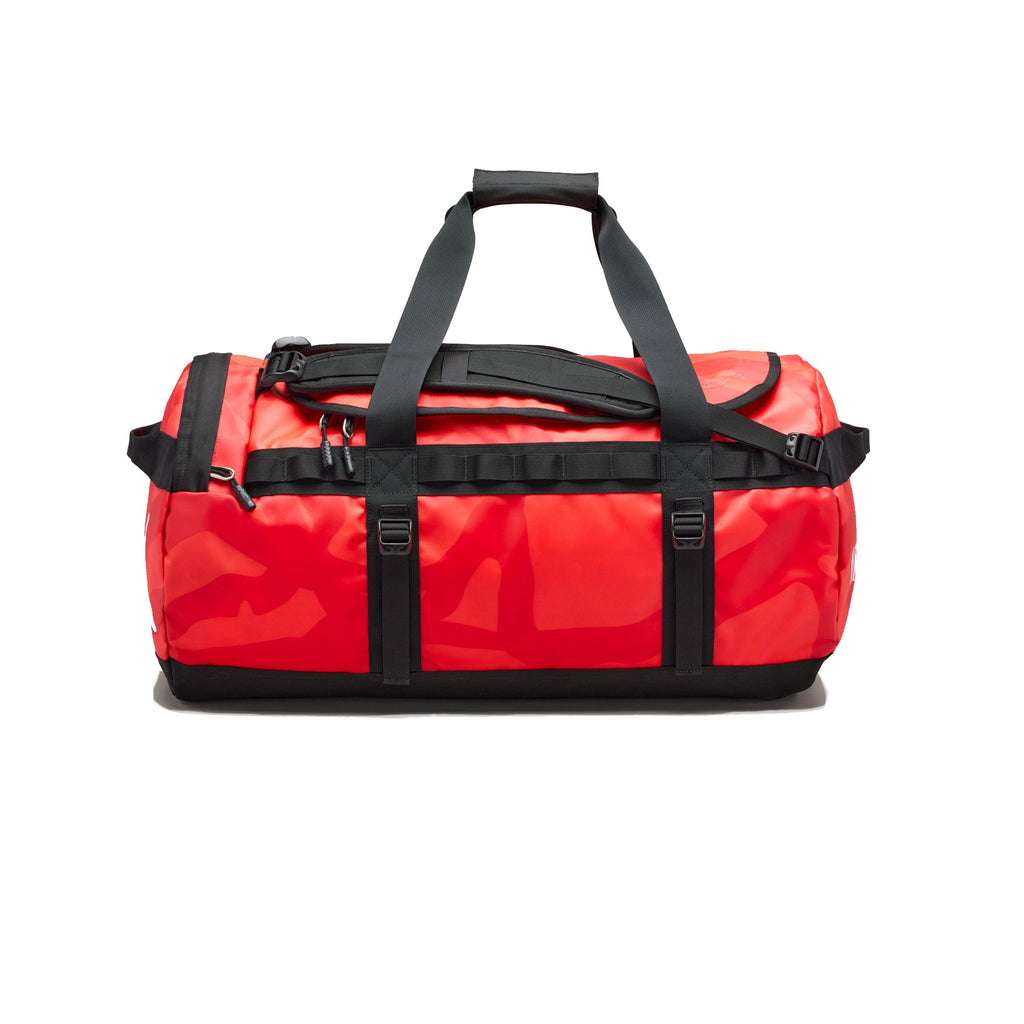 Оригінальна XX Kaws Basecamp Duffel Bag Brilliant Coral 86 Print The north face – вид ззаду