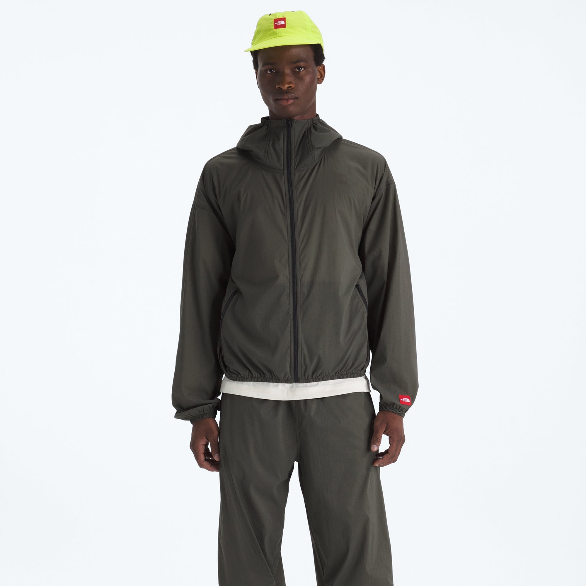 Mens Red Box Packable Hooded Wing Jacket The north face – Гарантія оригінальності – вид ззаду