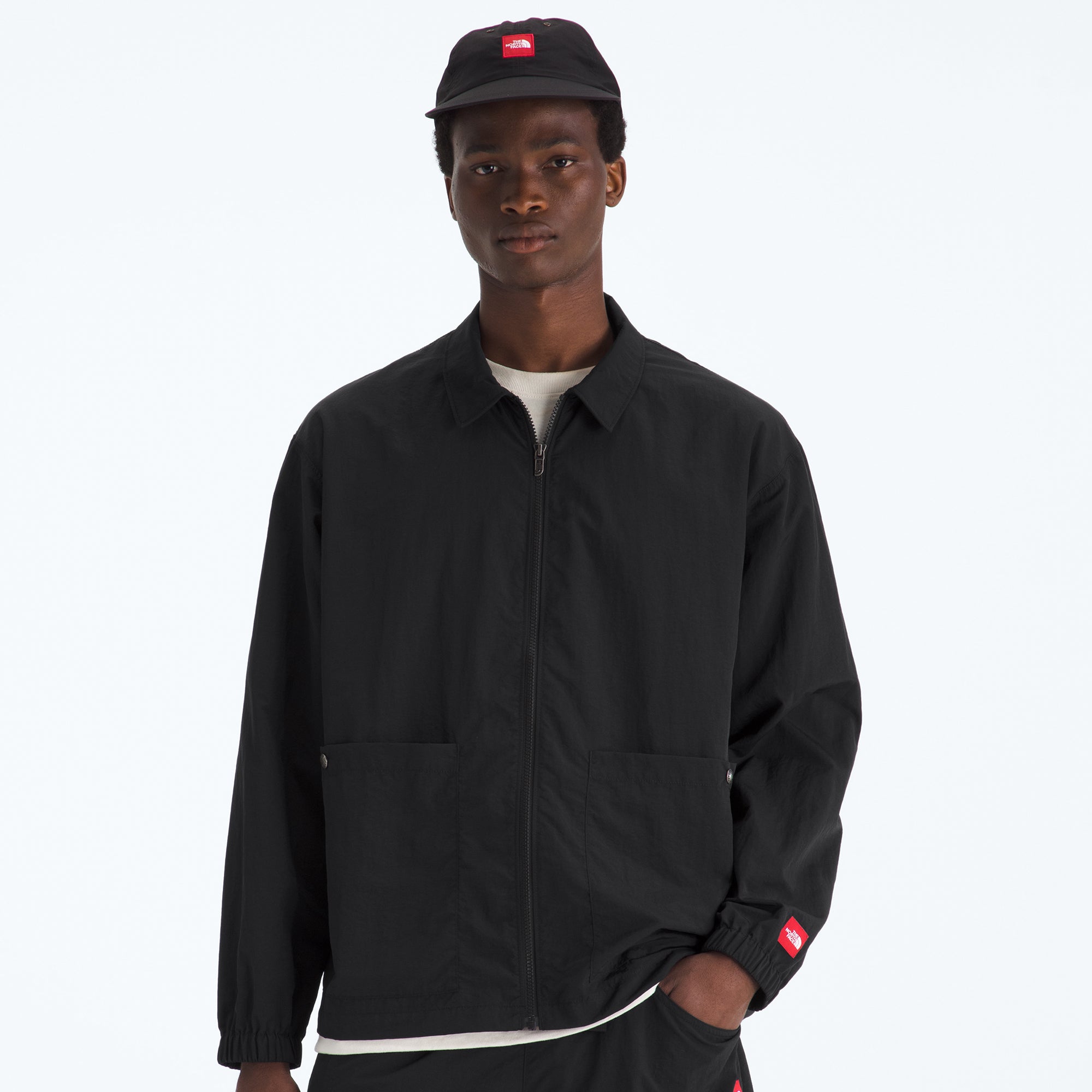 Mens Red Box Nylon Longsleeve Shirt The north face – Гарантія оригінальності – вид ззаду