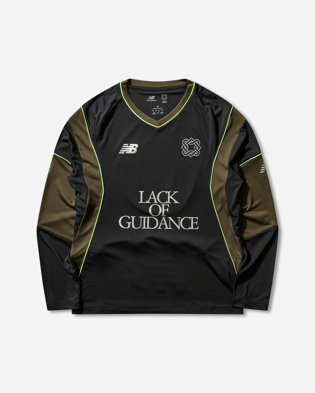 Mens Lack Of Guidance Longsleeve Jersey Black New balance – Гарантія оригінальності – боковий вид