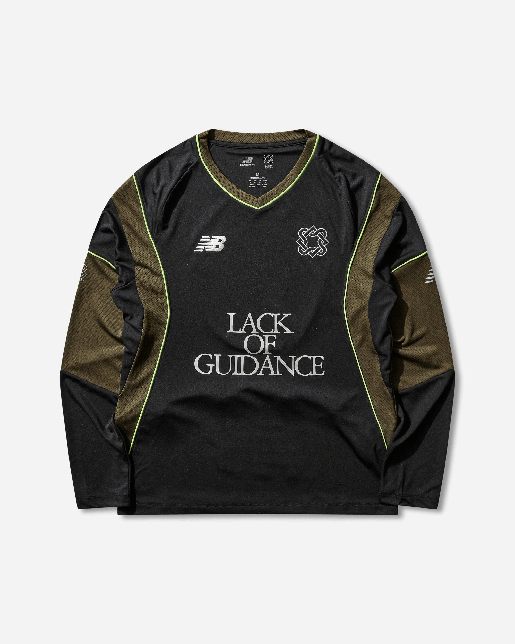 Mens Lack Of Guidance Longsleeve Jersey Black New balance – Гарантія оригінальності – боковий вид