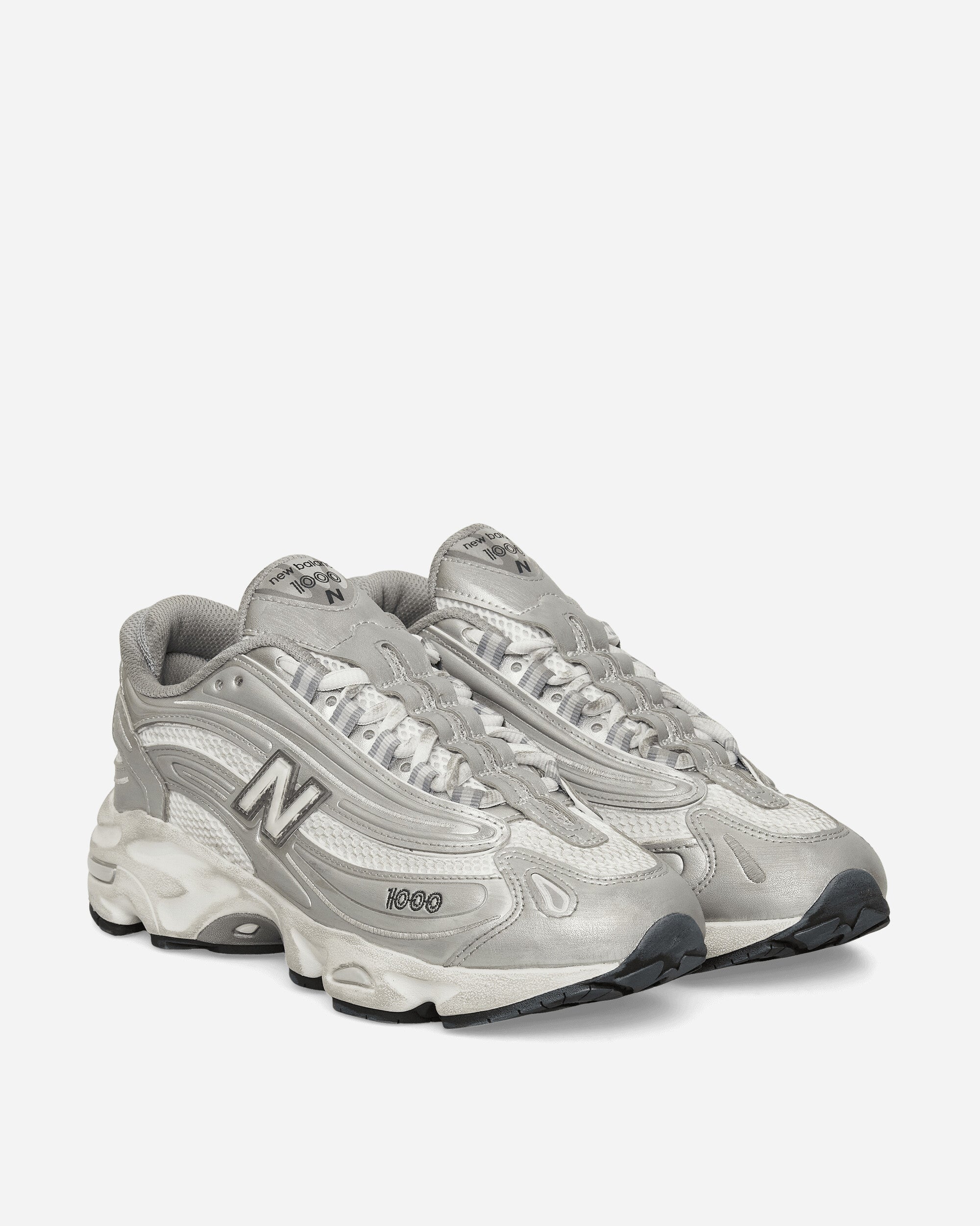 Оригінальна 1000 Sneakers Silver Metallic New balance – вид ззаду
