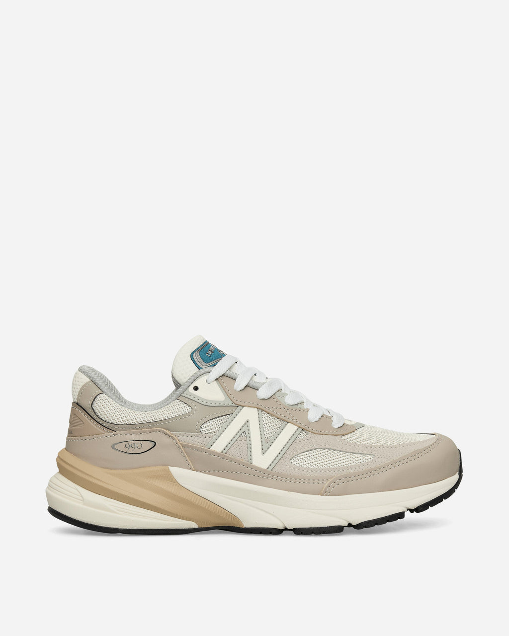 Оригінальна Made In Usa 990v6 Sneakers Light Mushroom New balance – боковий вид