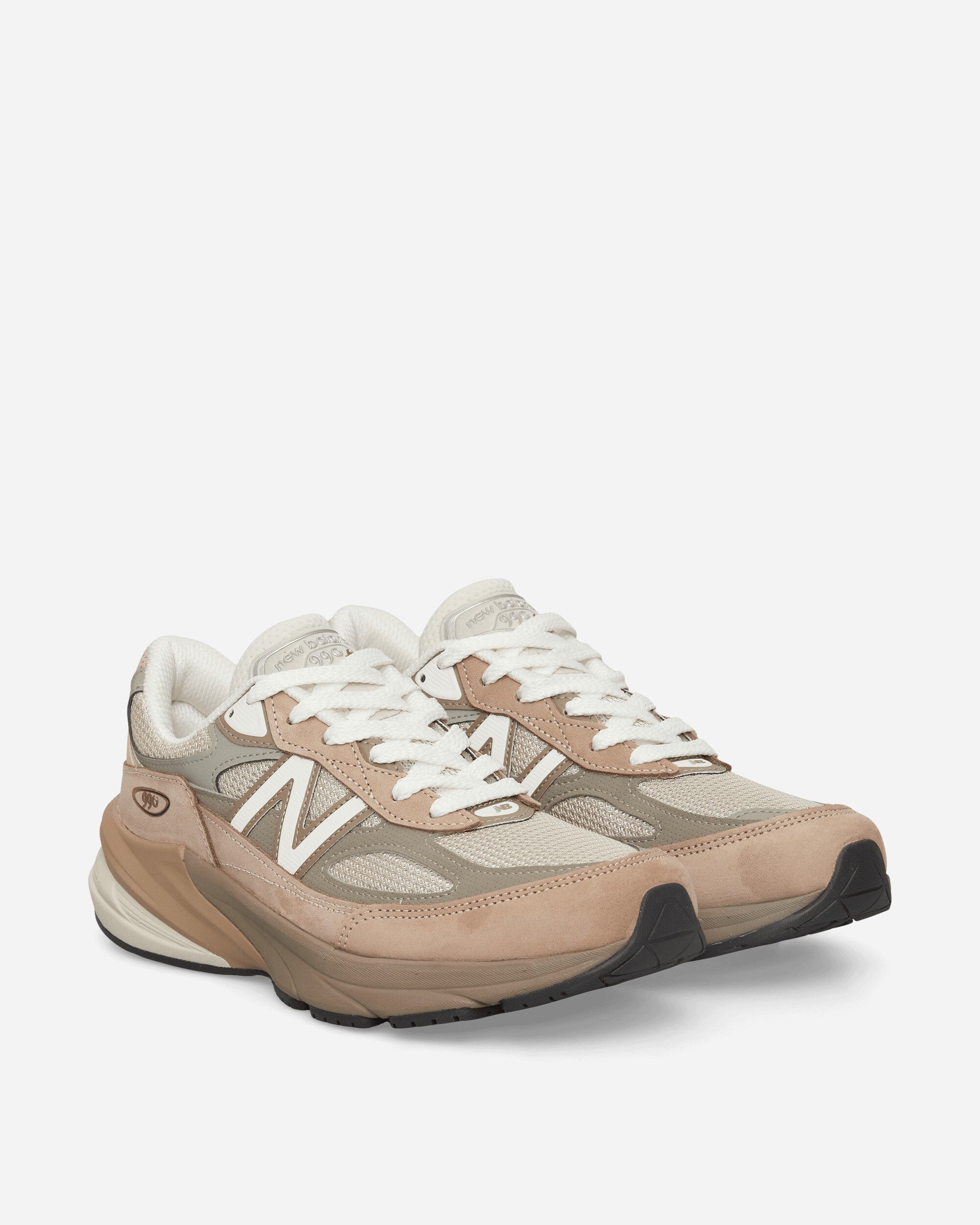 Оригінальна Made In Usa 990v6 Sneakers Driftwood New balance – вид ззаду