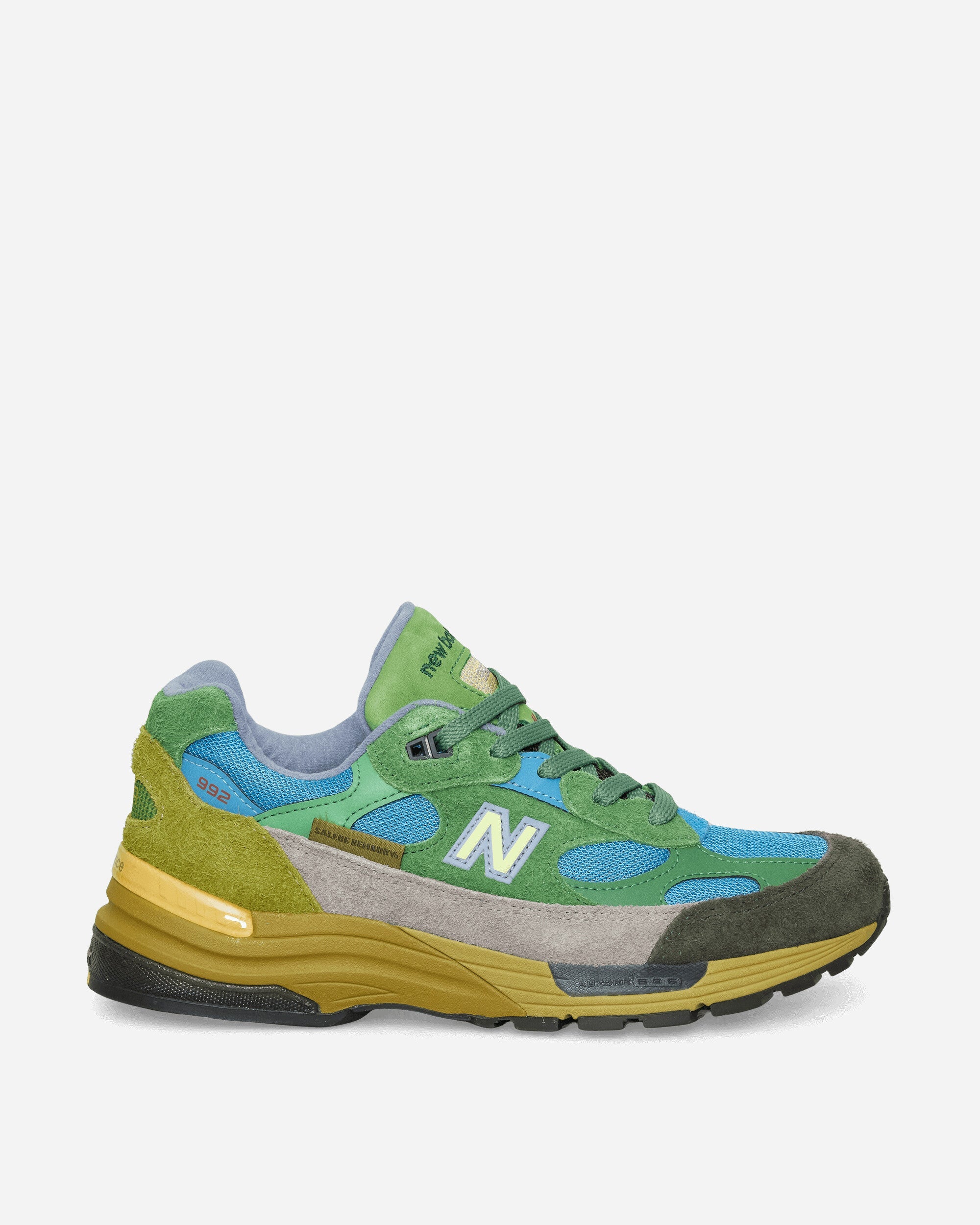 Salehe Bembury Made In Usa 992 Sneakers Green New balance – Гарантія оригінальності – боковий вид - NEW BALANCE