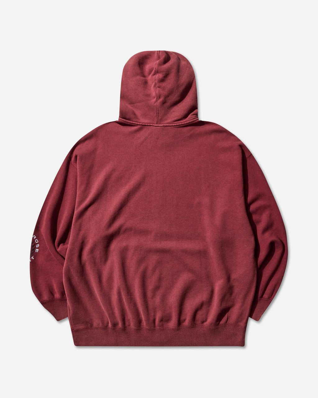Mens Martine Rose Full-Zip Hoodie Team Crimson Nike оригінал – Купити в Україні – вид ззаду
