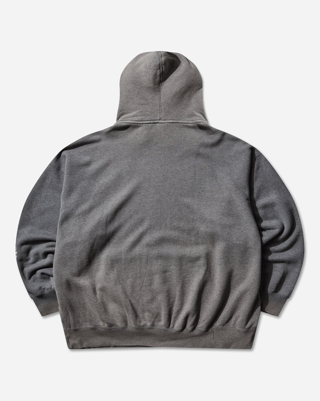 Оригінальна Mens Martine Rose Full-Zip Hoodie Charcoal Heather Nike – вид ззаду