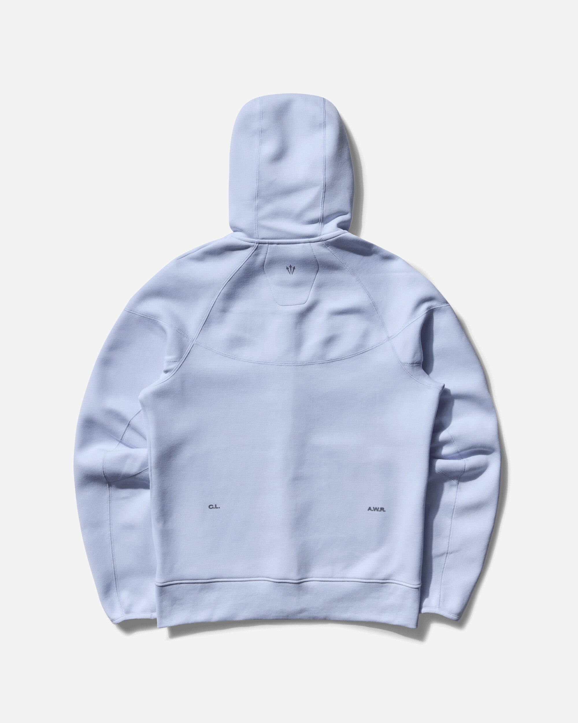 Mens Nocta Tech Fleece Full-Zip Hoodie Palest Purple Nike оригінал – Купити в Україні – вид ззаду - NIKE