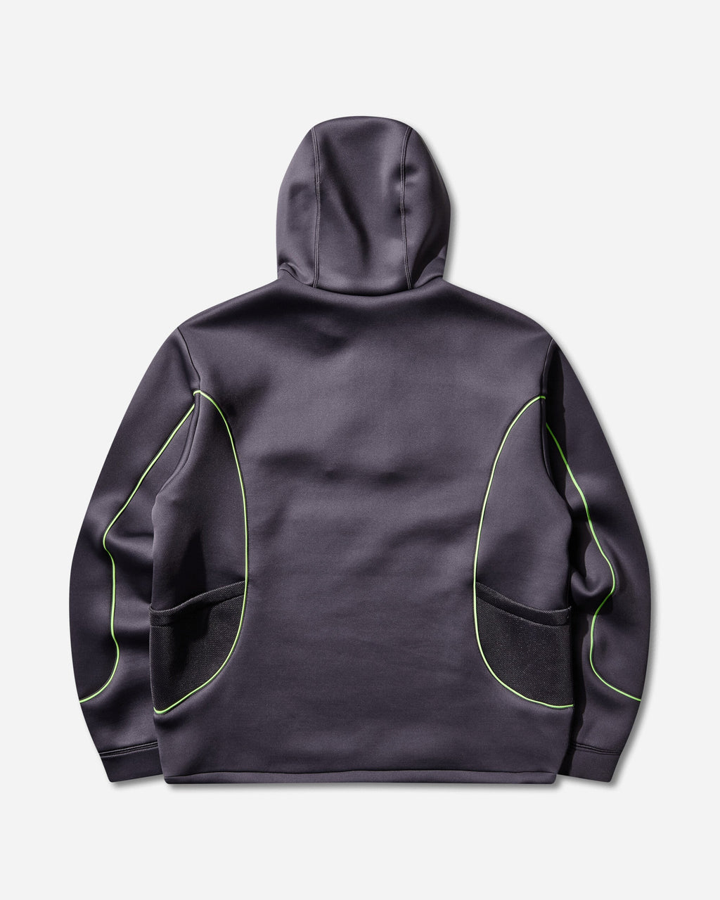 Mens Project F.r.o.g. Bubble Mesh Pullover Hoodie Dark Raisin Nike – Гарантія оригінальності – вид ззаду
