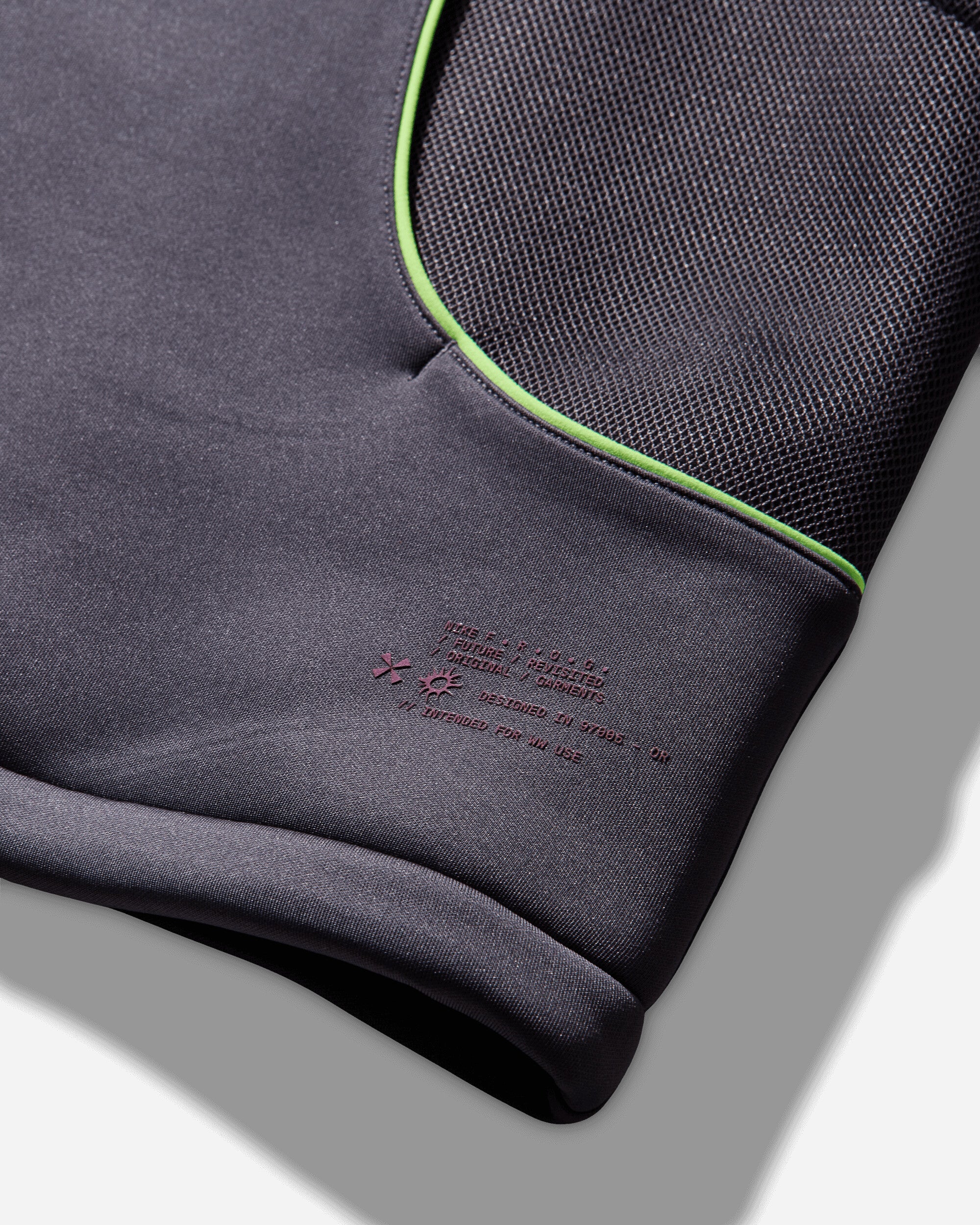 Mens Project F.r.o.g. Bubble Mesh Pullover Hoodie Dark Raisin Nike – Гарантія оригінальності – детальний вид