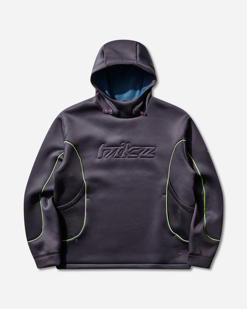 Mens Project F.r.o.g. Bubble Mesh Pullover Hoodie Dark Raisin Nike – Гарантія оригінальності – боковий вид
