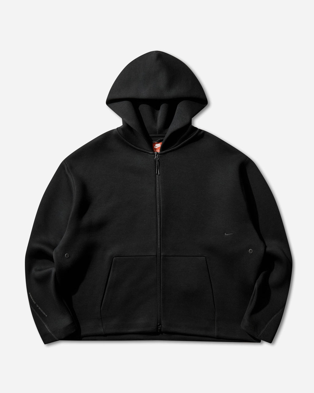Оригінальна Mens Tech Loose-Fit Full-Zip Hoodie Black Nike – боковий вид