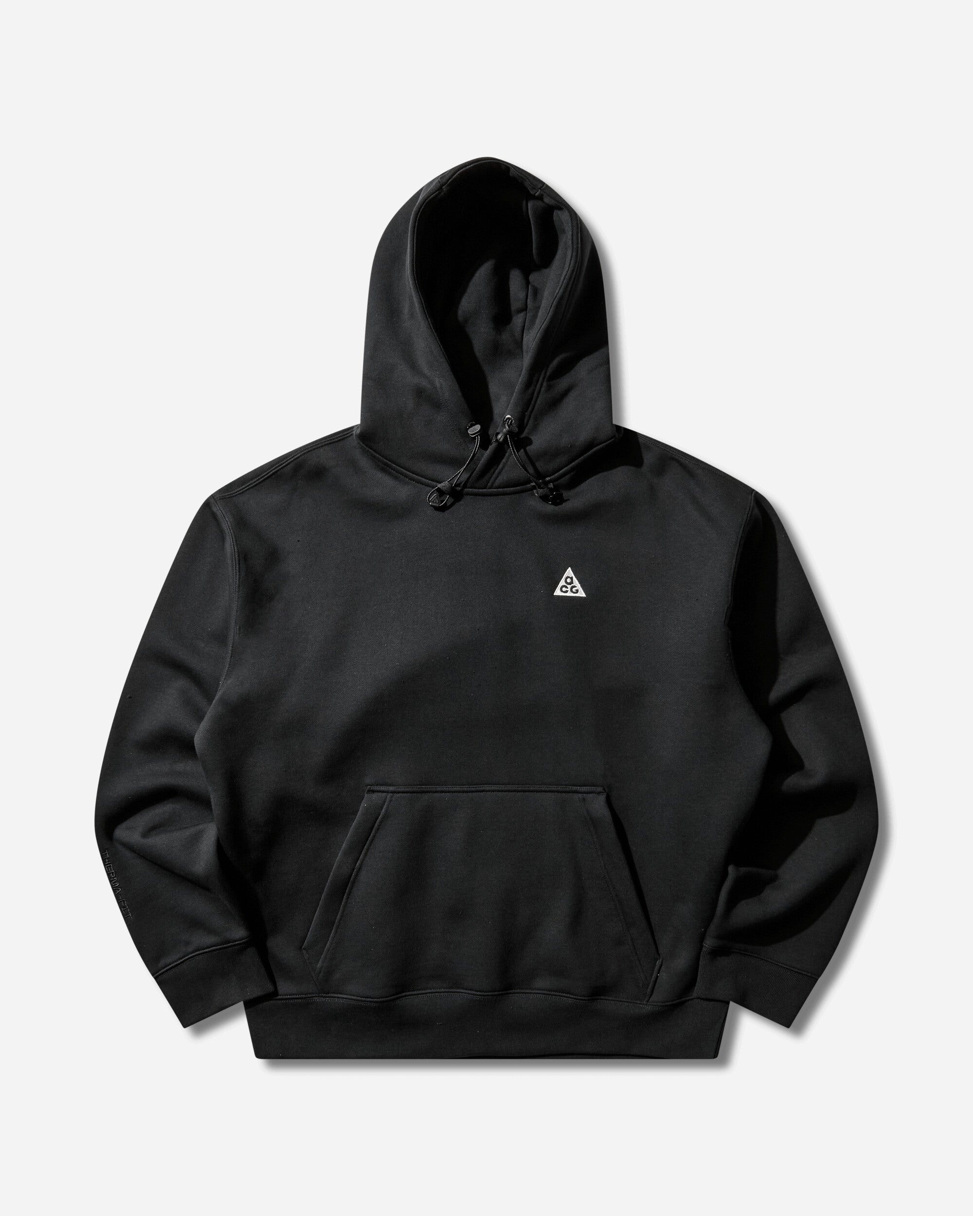 Mens Acg Therma-Fit Fleece Hooded Sweatshirt Black Nike – Гарантія оригінальності – боковий вид - NIKE