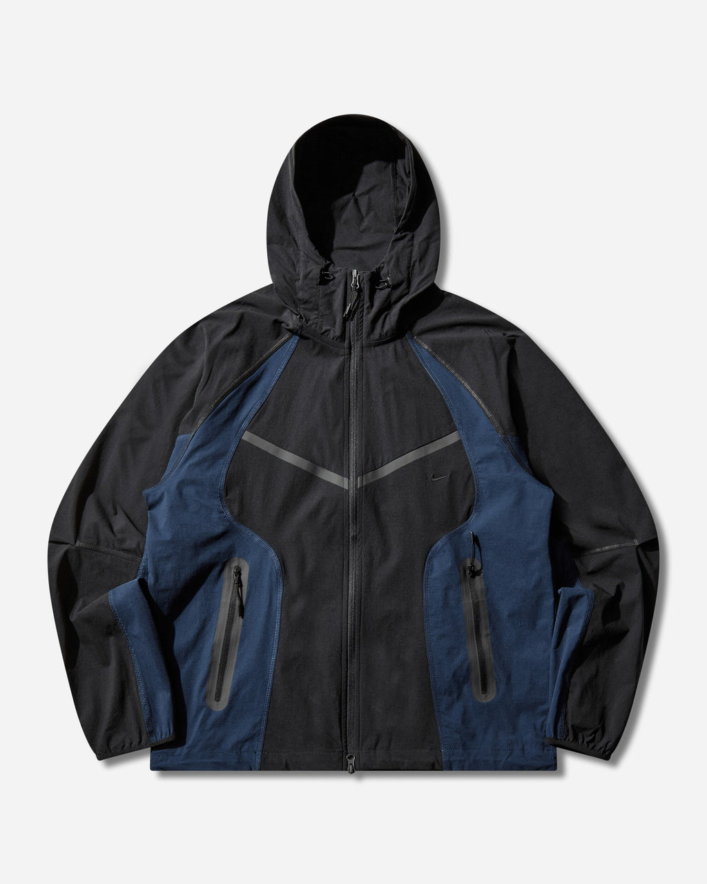 Mens Tech Dri-Fit Color-Block Windrunner Loose Jacket Black Nike – Гарантія оригінальності – боковий вид