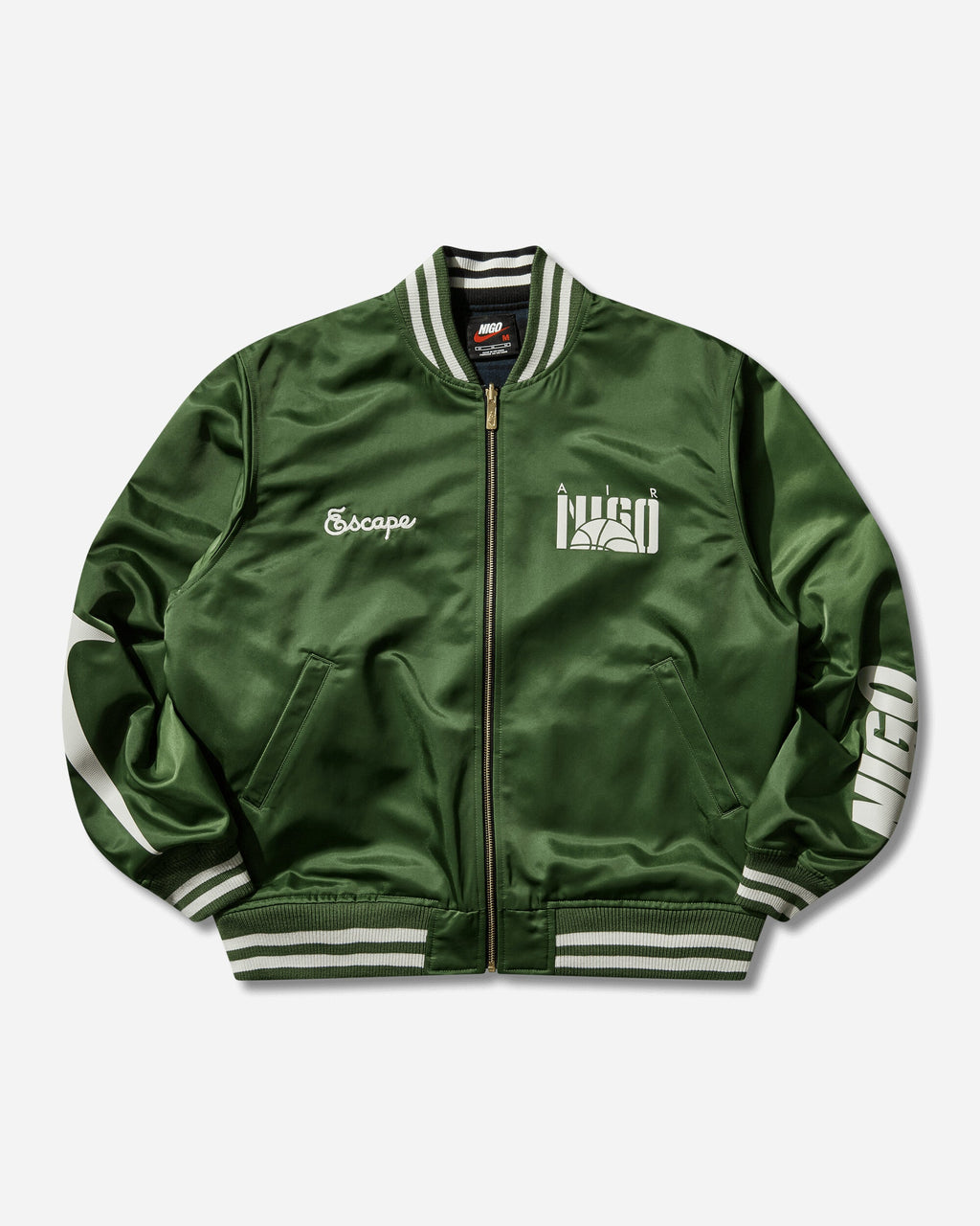 Mens Nigo Souvenir Jacket Forest Green Nike оригінал – Купити в Україні – боковий вид