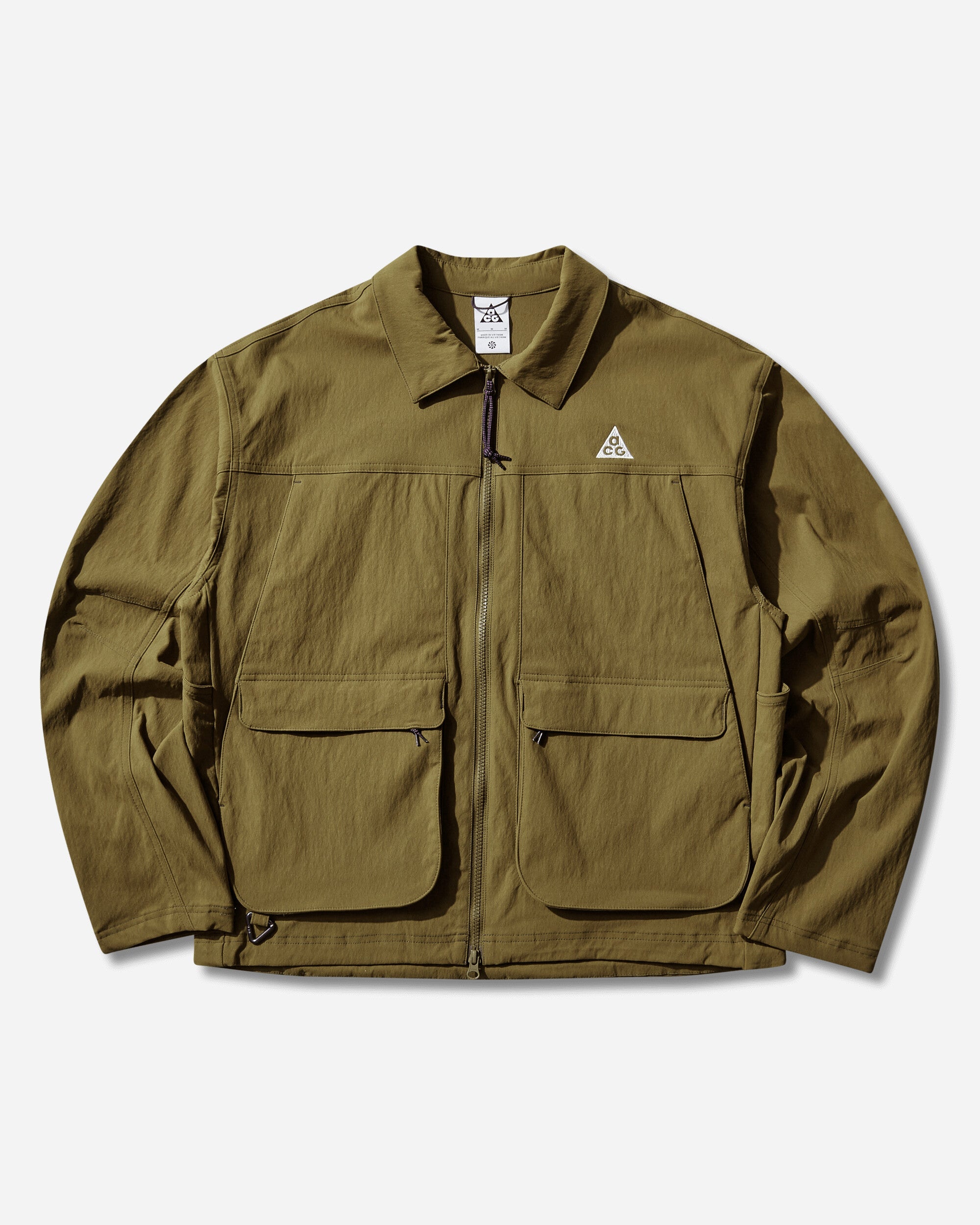 Mens Acg Uv Smith Summit Jacket Olive Flak Nike – Гарантія оригінальності – боковий вид