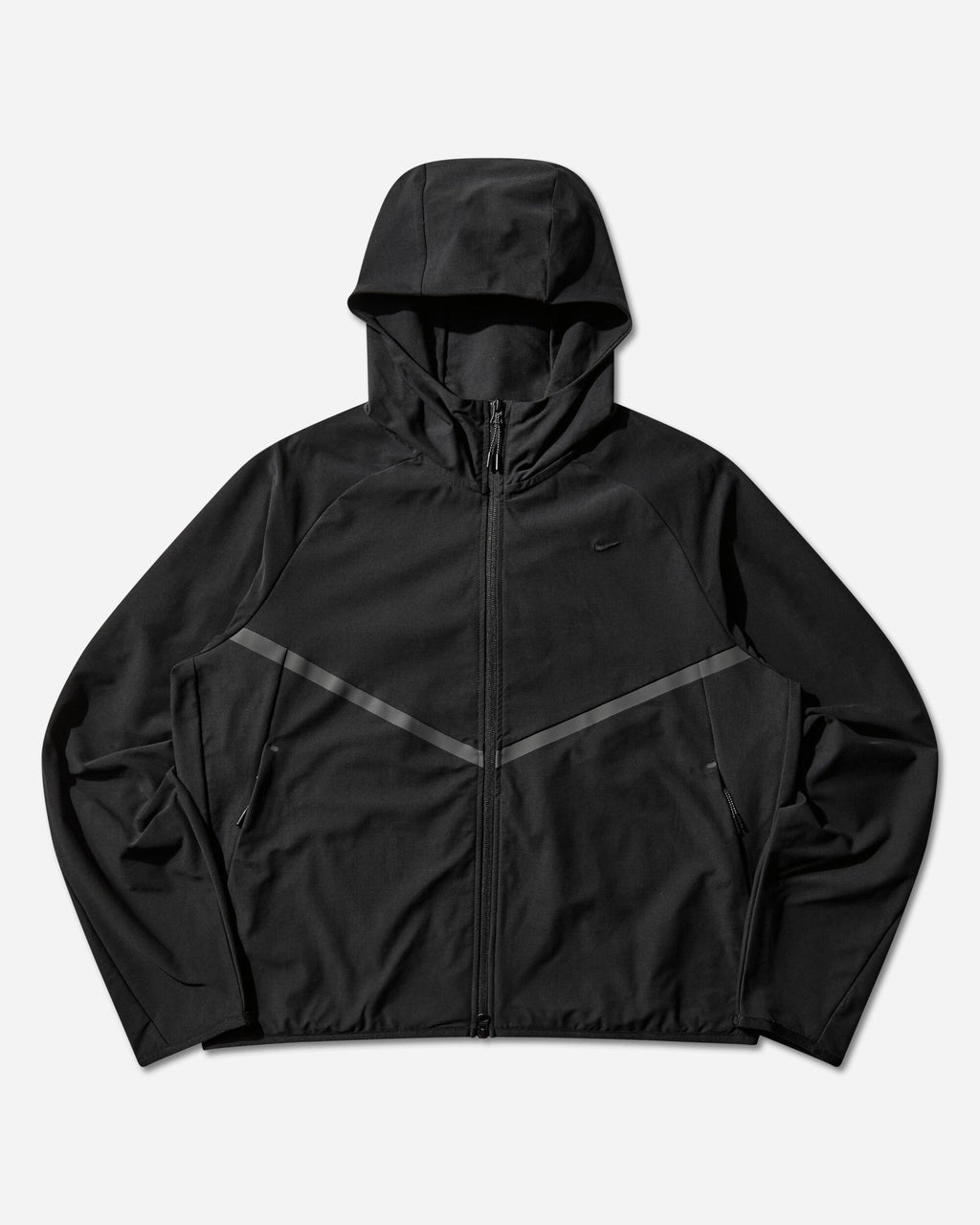 Mens Tech Knit Windrunner Jacket Black Nike оригінал – Купити в Україні – боковий вид