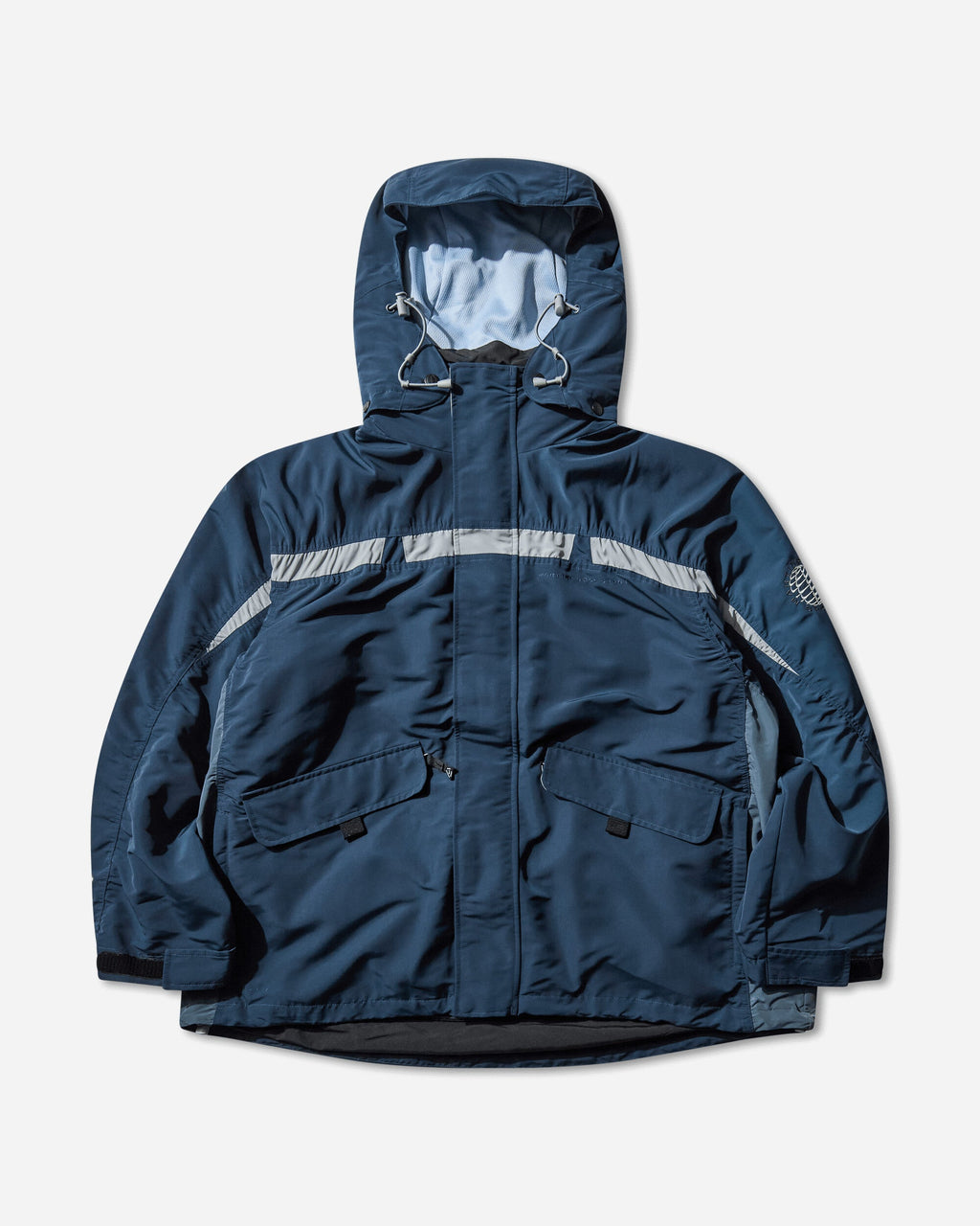 Mens Martine Rose Ski Parka Armory Navy Nike – Гарантія оригінальності – боковий вид