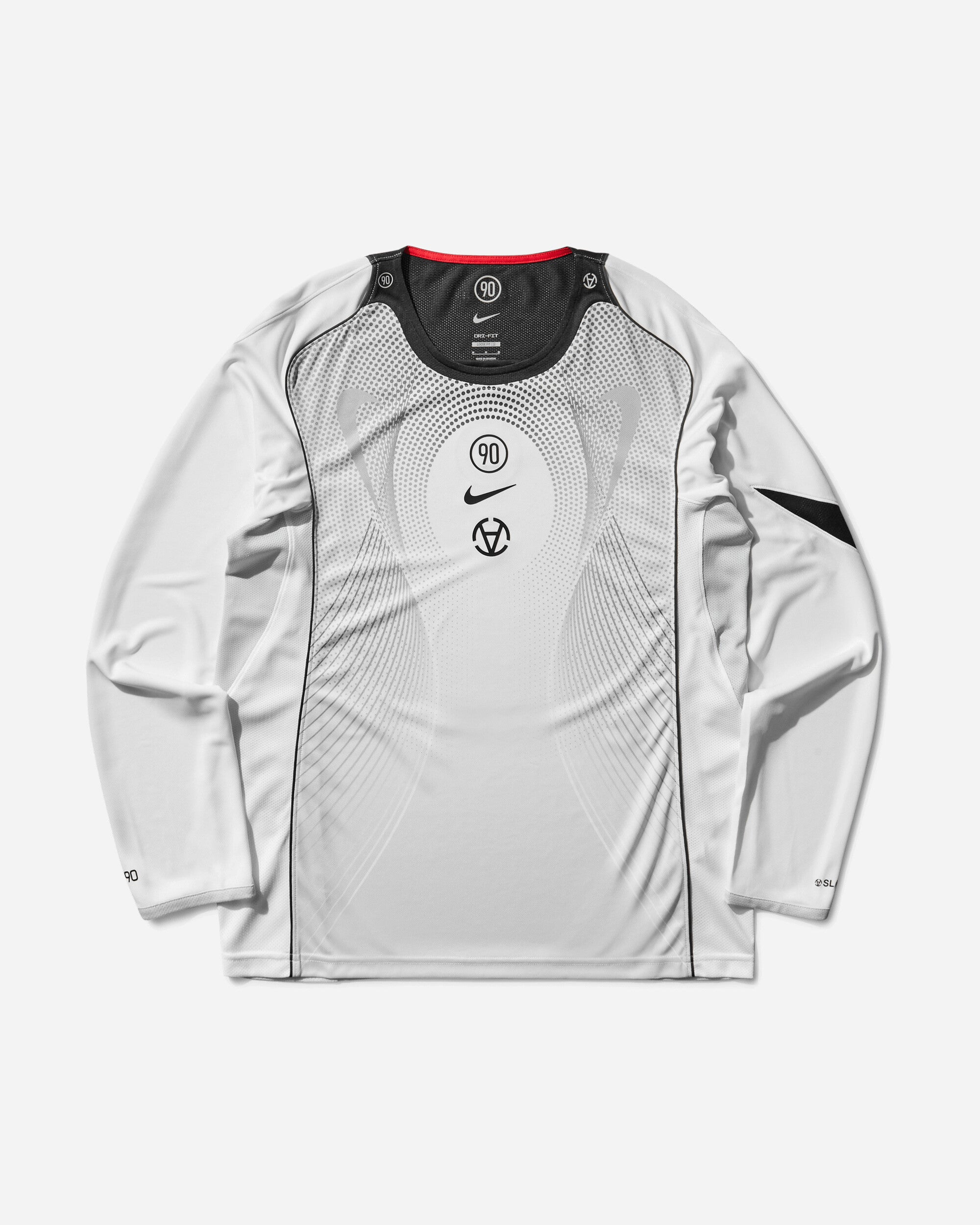 Slam Jam Total 90 Dri-Fit Longsleeve Jersey White Nike – Гарантія оригінальності – боковий вид