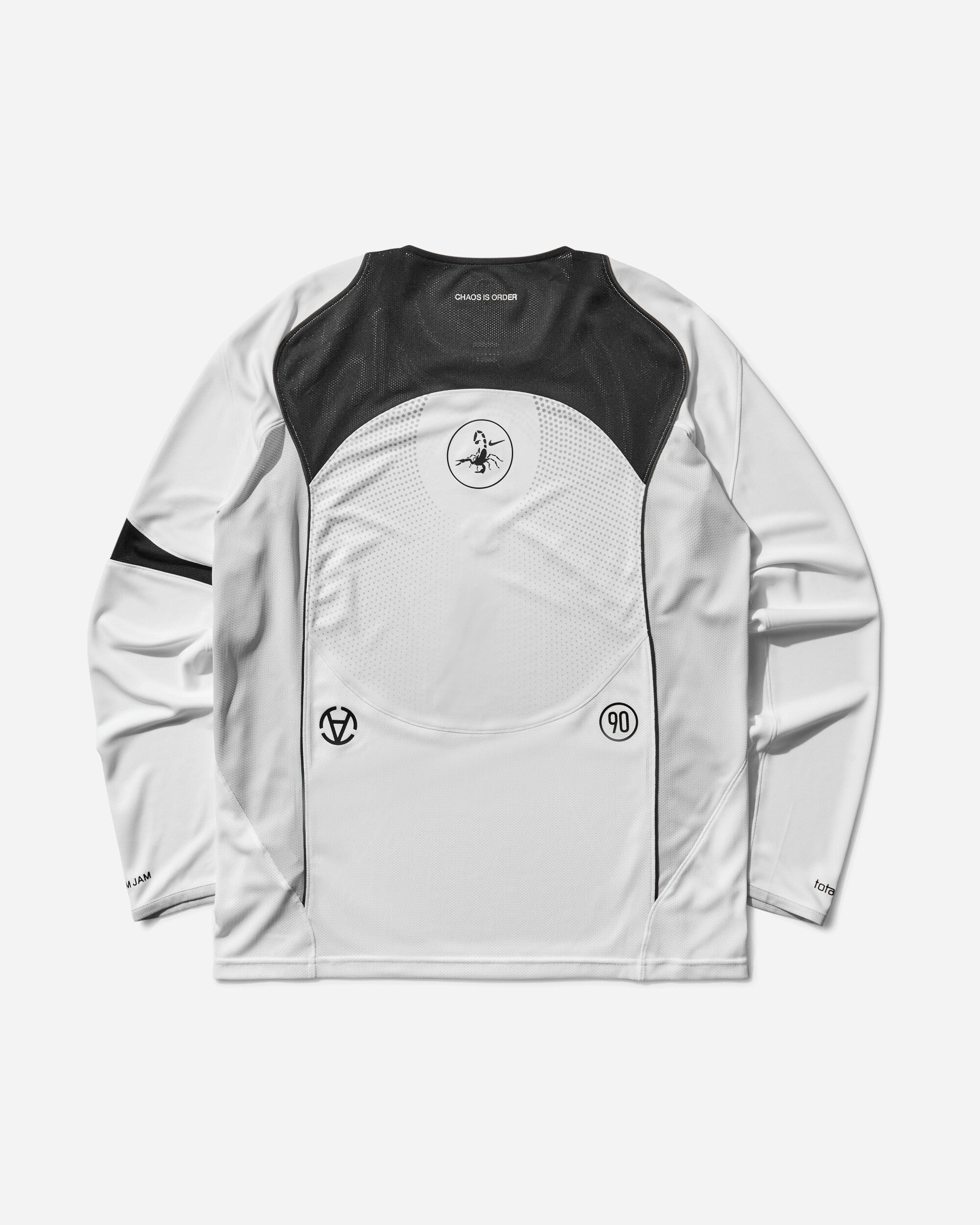 Slam Jam Total 90 Dri-Fit Longsleeve Jersey White Nike – Гарантія оригінальності – вид ззаду