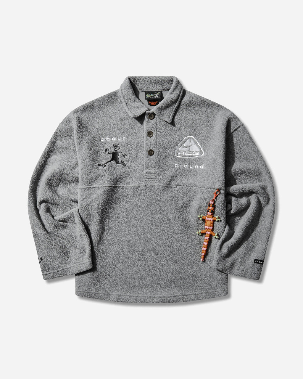 Оригінальна Acg X Cactus Plant Flea Market Longsleeve Polo Smoke Grey Nike – боковий вид