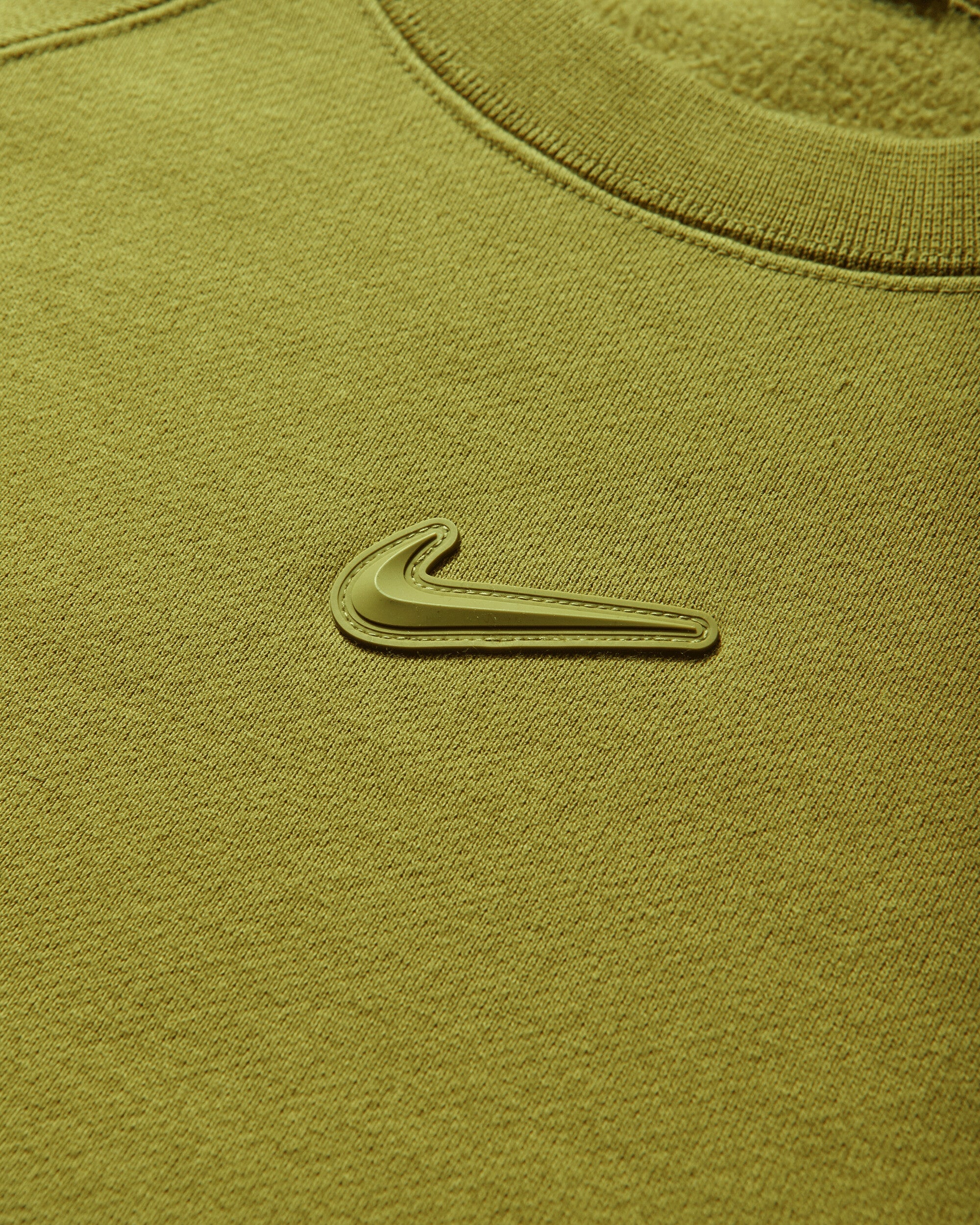 Оригінальна Mens Nocta Fleece Crewneck Sweatshirt Medium Olive Nike – збільшений вид - NIKE