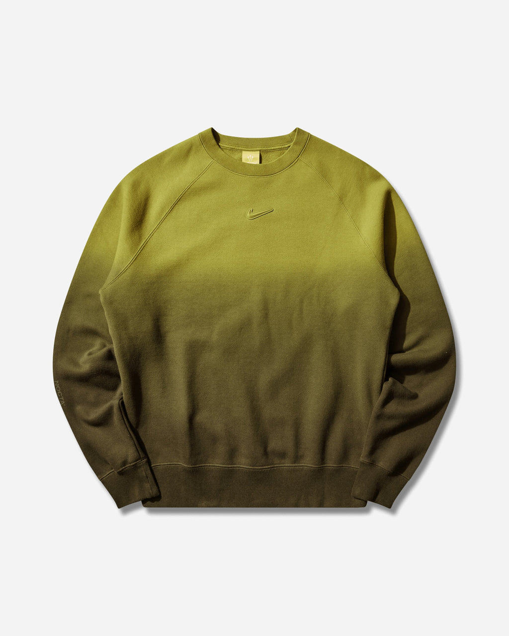 Оригінальна Mens Nocta Fleece Crewneck Sweatshirt Medium Olive Nike – боковий вид