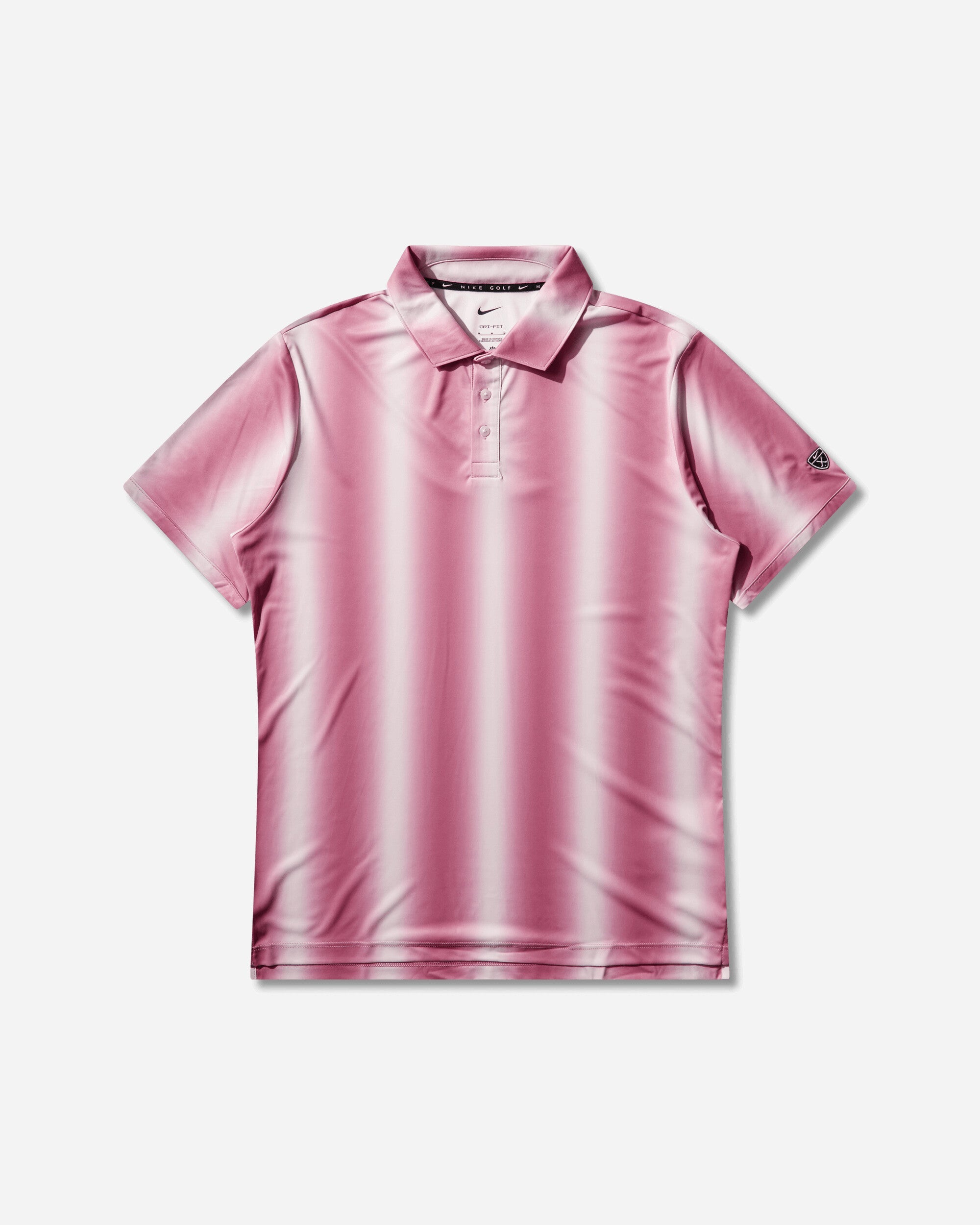 Оригінальна Mens Par Dri-Fit Golf Polo Pearl Pink Nike – боковий вид