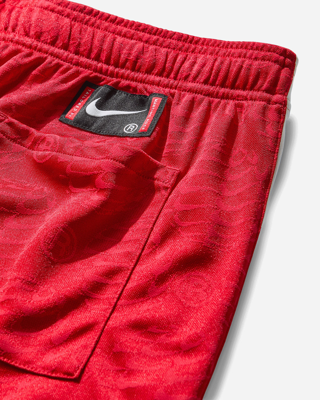 Оригінальна Mens Martine Rose Football Shorts University Red Nike – збільшений вид