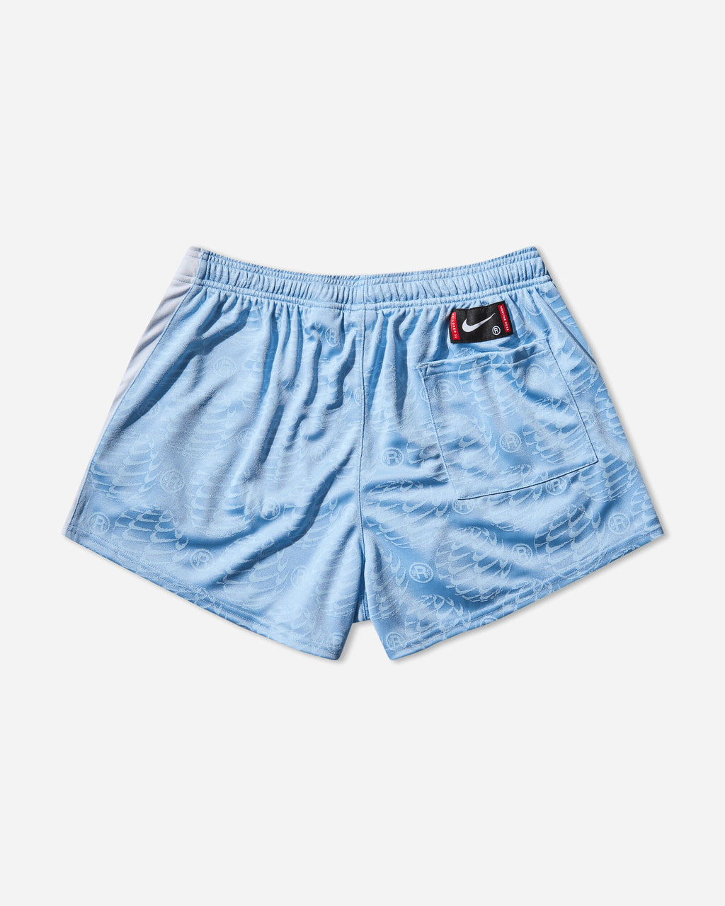 Mens Martine Rose Football Shorts Psychic Blue Nike оригінал – Купити в Україні – вид ззаду