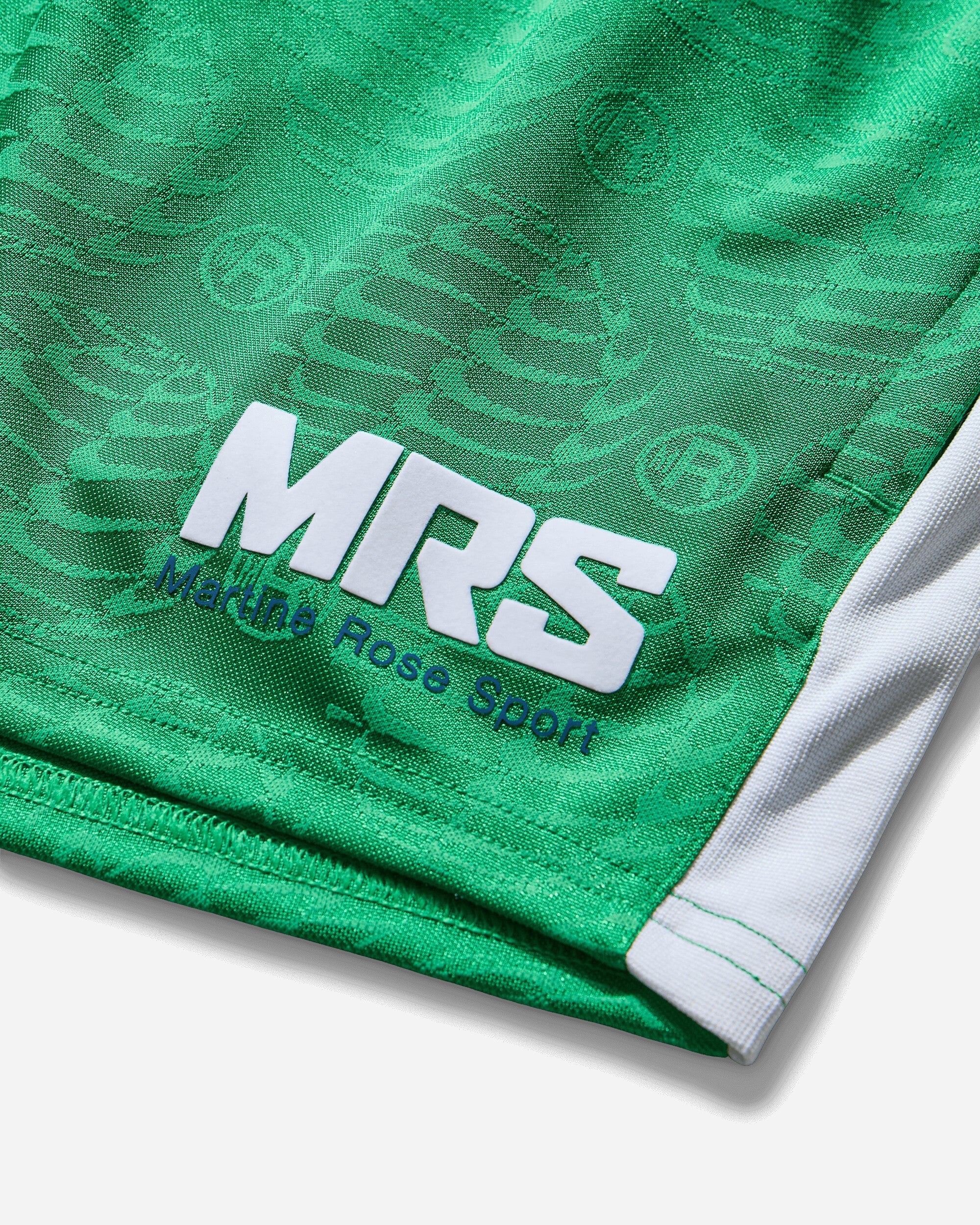 Оригінальна Mens Martine Rose Football Shorts Lucky Green Nike – детальний вид