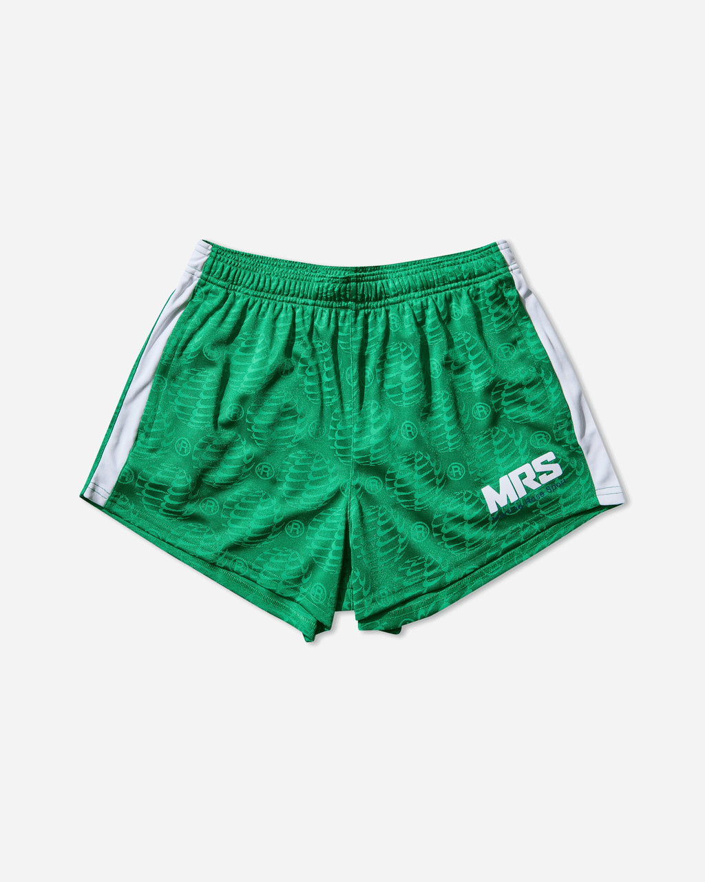 Оригінальна Mens Martine Rose Football Shorts Lucky Green Nike – боковий вид
