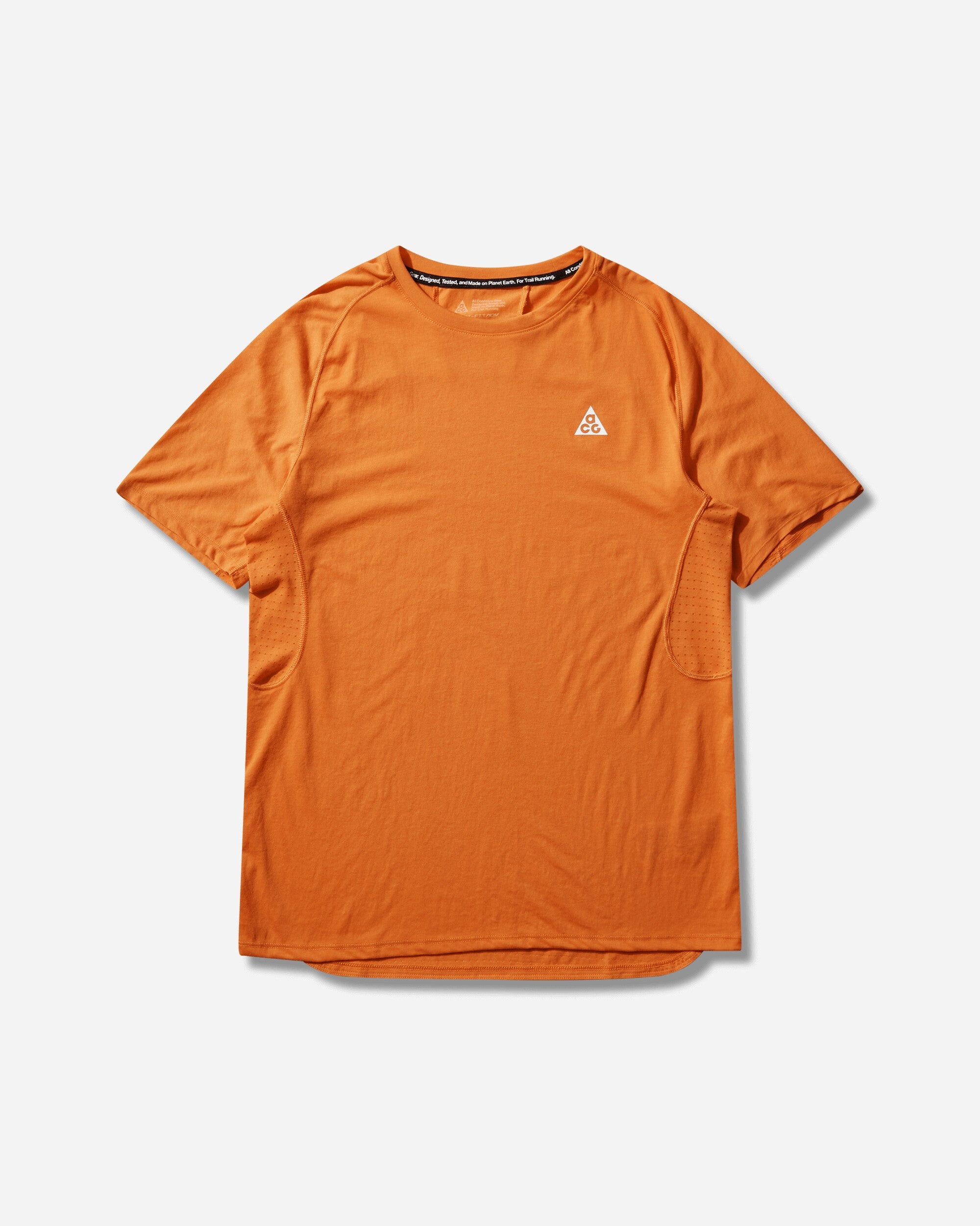 Mens Acg Solar Chase Dri-Fit Adv Trail Running Top Safety Orange Nike – Гарантія оригінальності – боковий вид