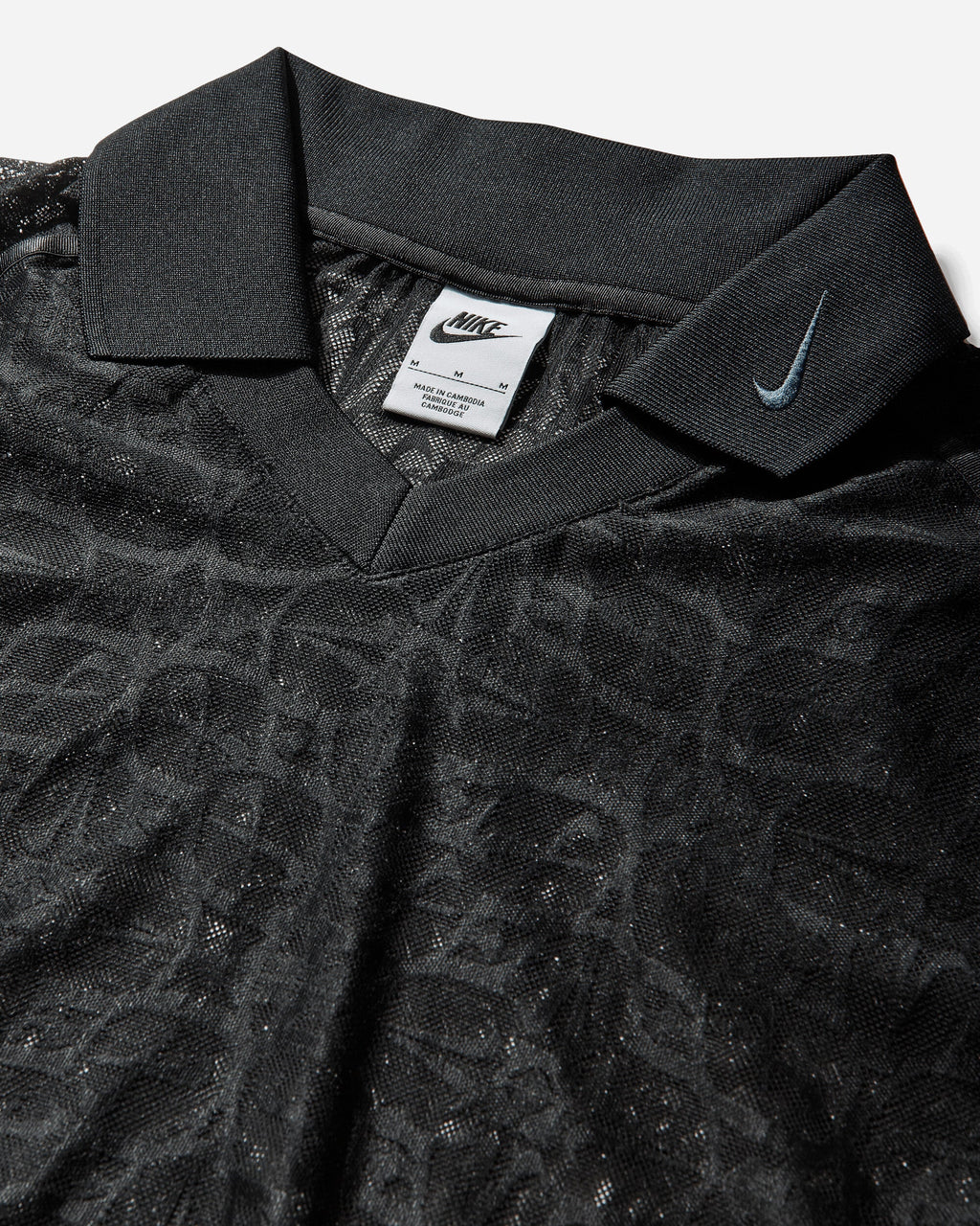 Оригінальна Womens Loose Lace Polo Jersey Top Black Nike – детальний вид
