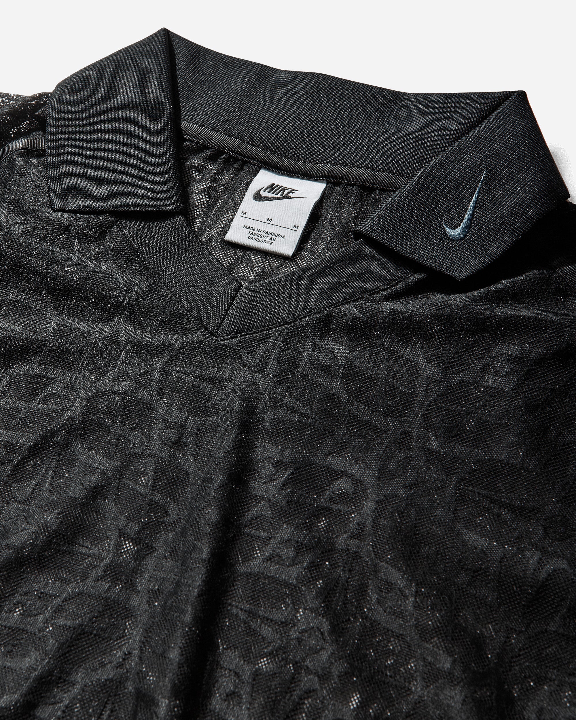 Оригінальна Womens Loose Lace Polo Jersey Top Black Nike – детальний вид