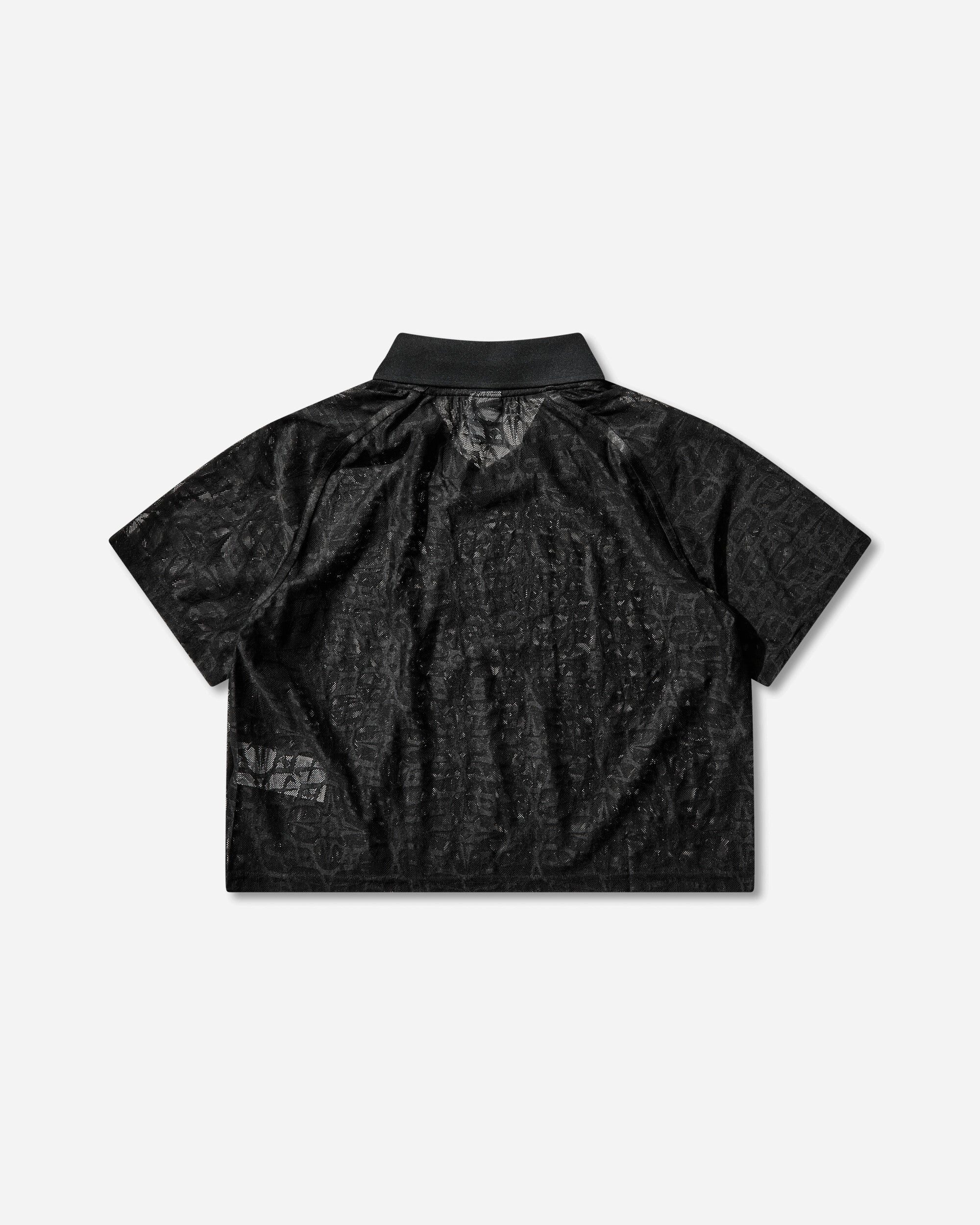 Оригінальна Womens Loose Lace Polo Jersey Top Black Nike – вид ззаду