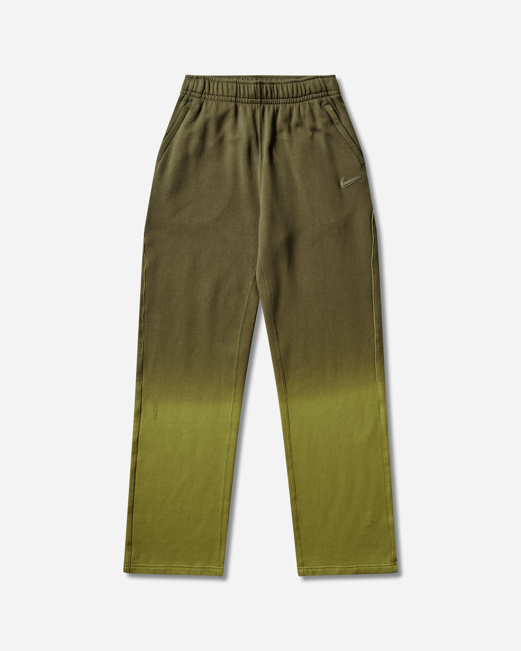 Mens Nocta Open Hem Fleece Pants Moss Nike – Гарантія оригінальності – боковий вид