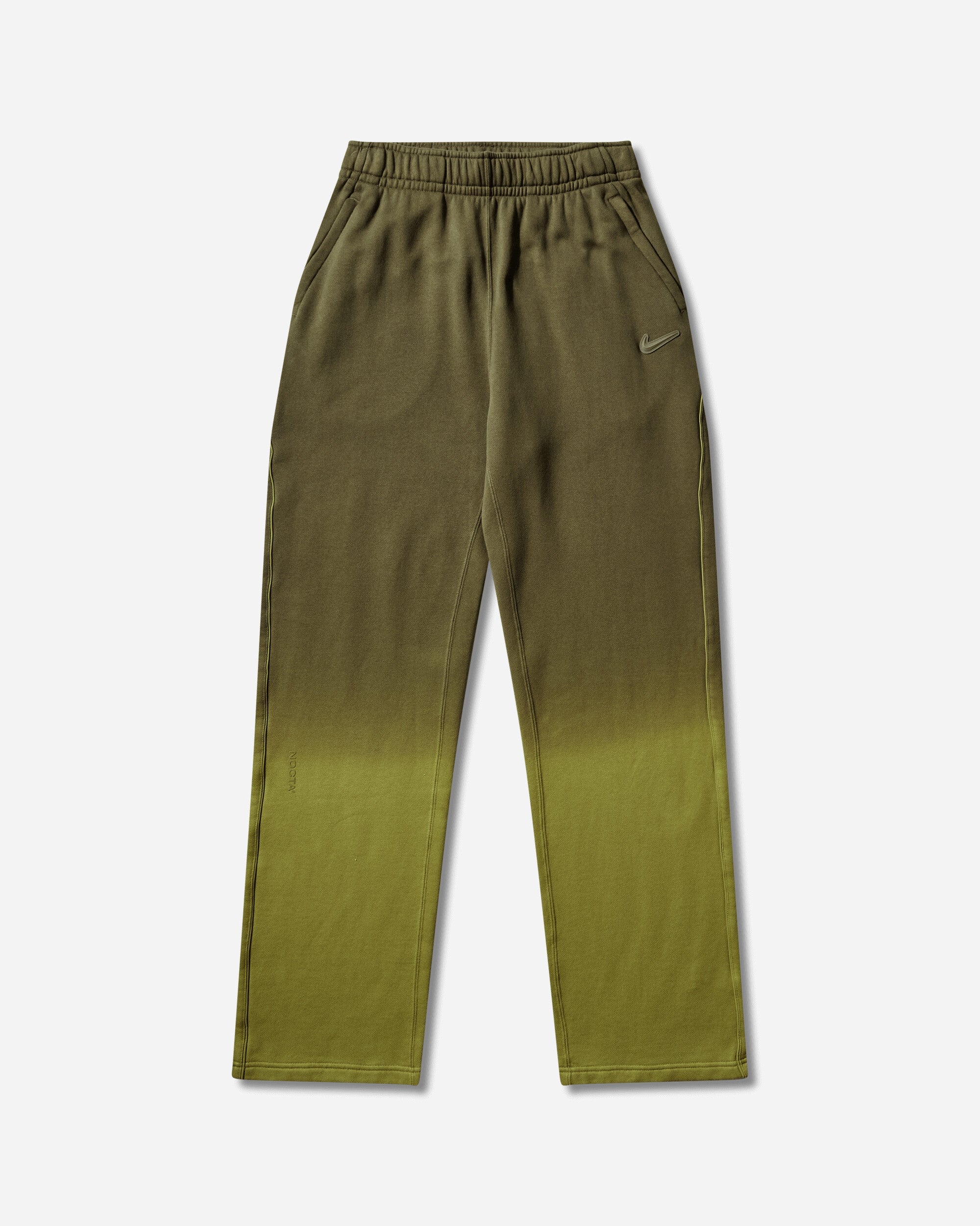 Mens Nocta Open Hem Fleece Pants Moss Nike – Гарантія оригінальності – боковий вид